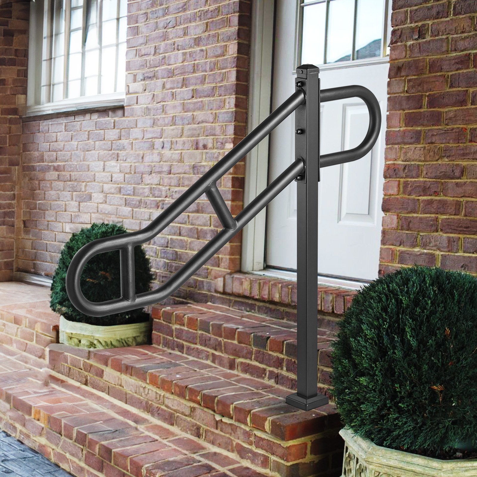 Single Post Handrail for Outdoor 1-3 Steps, 40.5