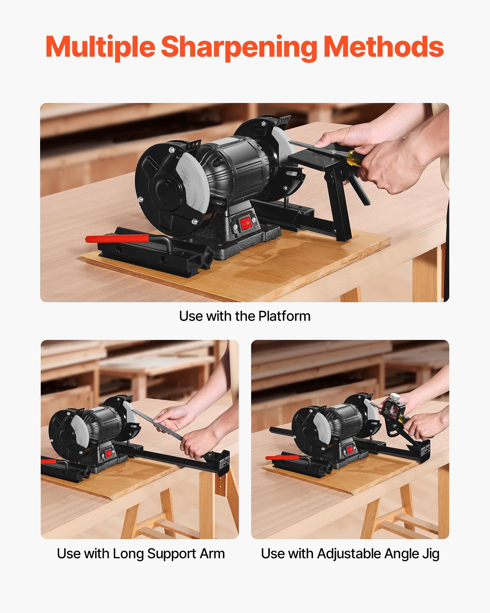 Multi-Grind Sharpening System, Vari-Grind Pro Sharpening Jig Kit for 6