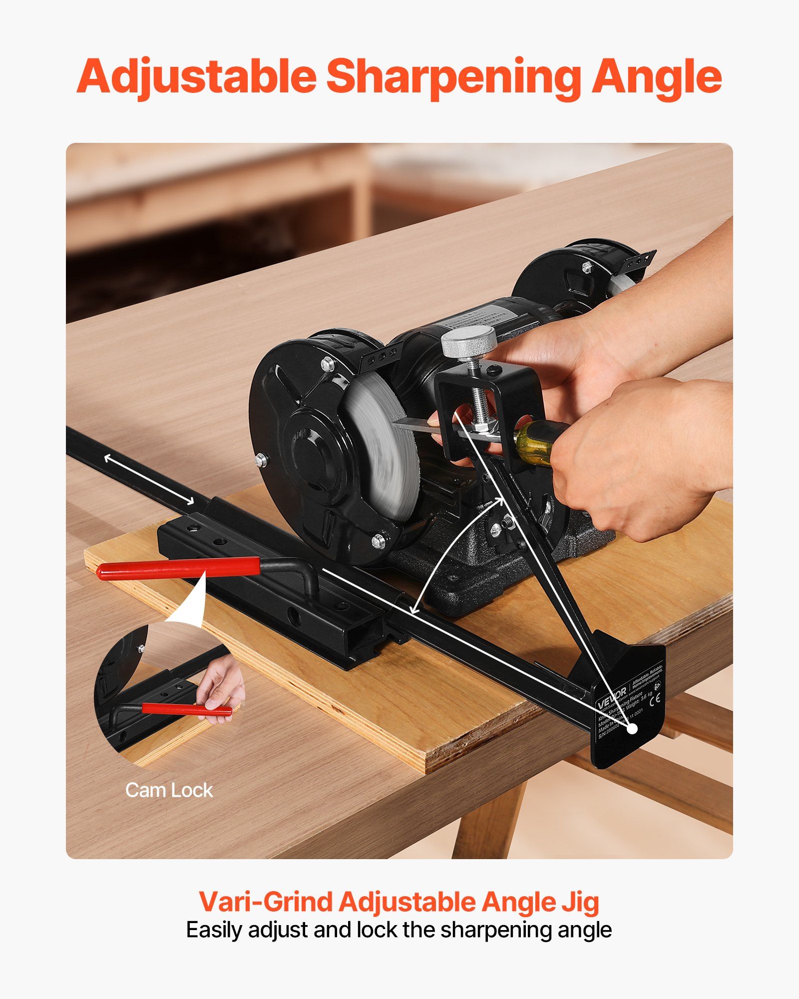 Multi-Grind Sharpening System, Vari-Grind Pro Sharpening Jig Kit for 6