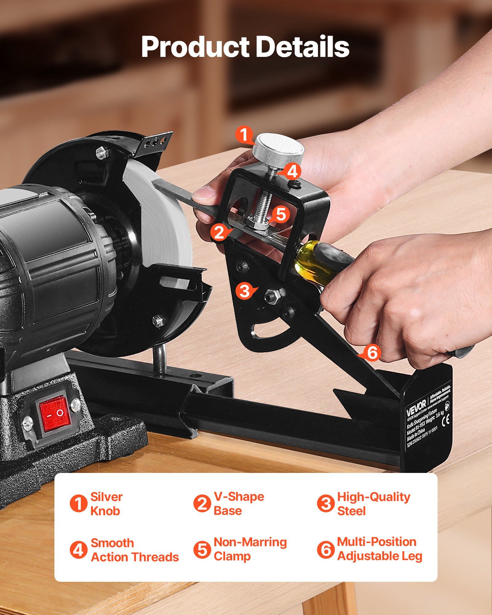 Multi-Grind Sharpening System, Vari-Grind Pro Sharpening Jig Kit for 6