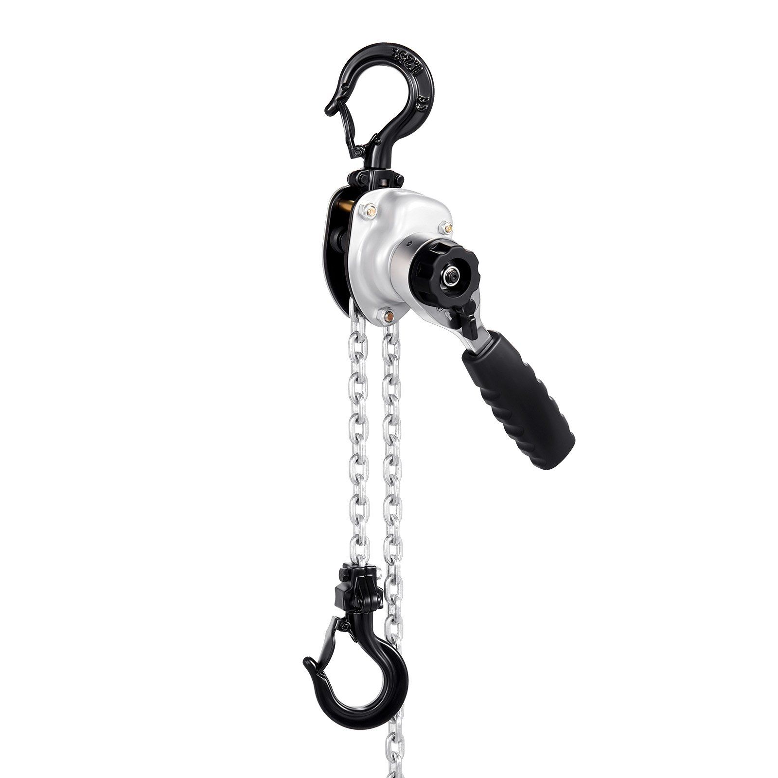Manual Lever Chain Hoist, 1/2T 500KG Capacity Heavy Duty Come Along, 6M Lift G80 Alloy Steel Chain With Dual Pawl Mechanical Brake, 360° Rotating Hooks, for Warehouse Construction Garage - Image 1