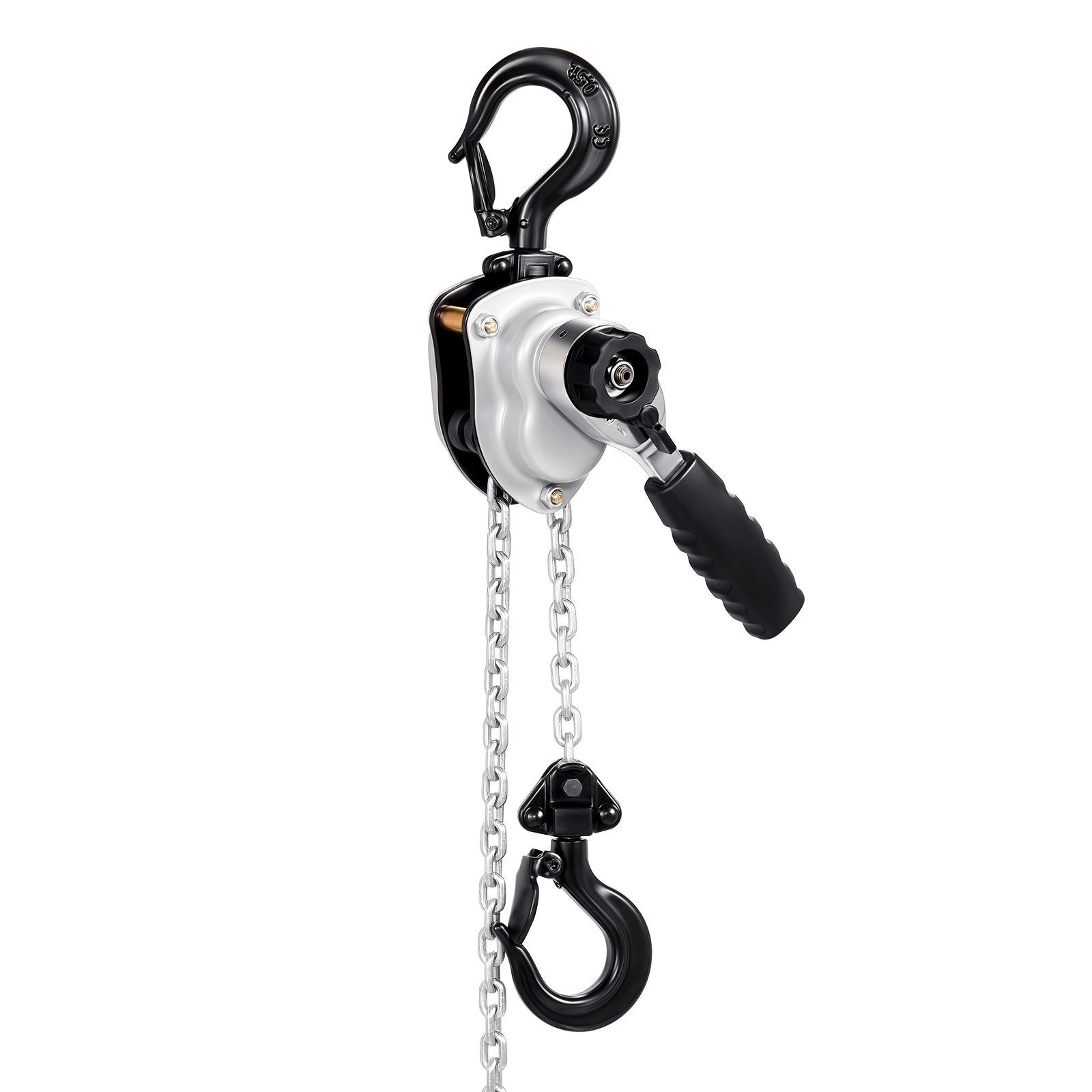 Manual Lever Chain Hoist, 1/4T 250KG Capacity Heavy Duty Come Along, 1.5M Lift G80 Alloy Steel Chain With Dual Pawl Mechanical Brake, 360° Rotating Hooks, for Warehouse Construction Garage - Image 1