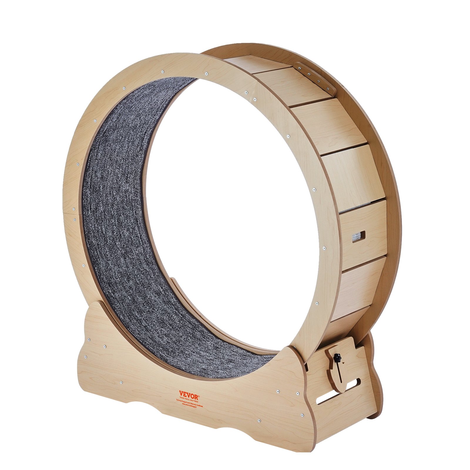 Cat Exercise Wheel, Large Cat Treadmill Wheel for Indoor Cats, 35.8 inch Cat Running Wheel with Detachable Carpet and Cat Teaser for Running/Walking/Training, Suitable for Most Cats - Image 1