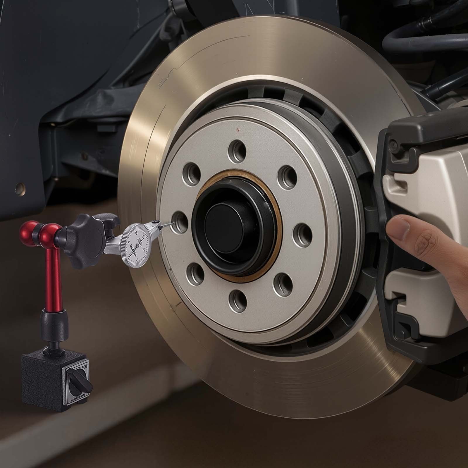 Dial Test Indicator with Universal Magnetic Base and Storage Case, 0.01 mm Accuracy, 0-0.76 mm Range, Micro Ball Handle for Narrow Area Measurement, Industrial Machining & Inspection - Image 8