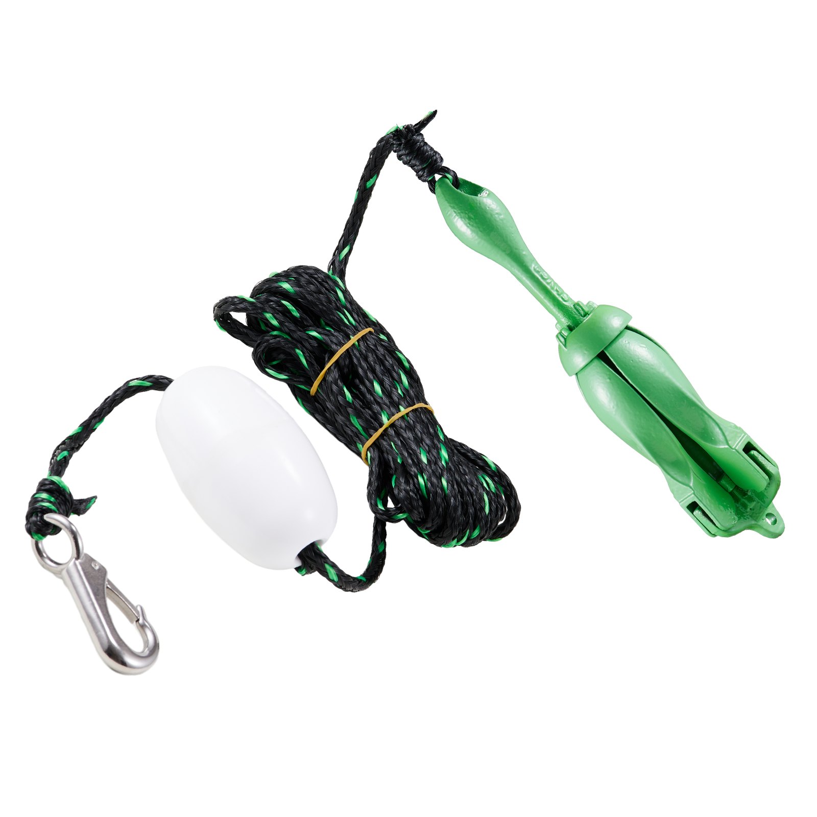 Kayak Anchor Kit, 3.5 lb Paddle Board Anchor Kit with 26.2 ft/8 m Rope and Buoy, Folding Small Boat Anchor with Storage Bag and Snap Hook, Kayak Accessories for Kayaks, Small Boats, Canoes - Image 1