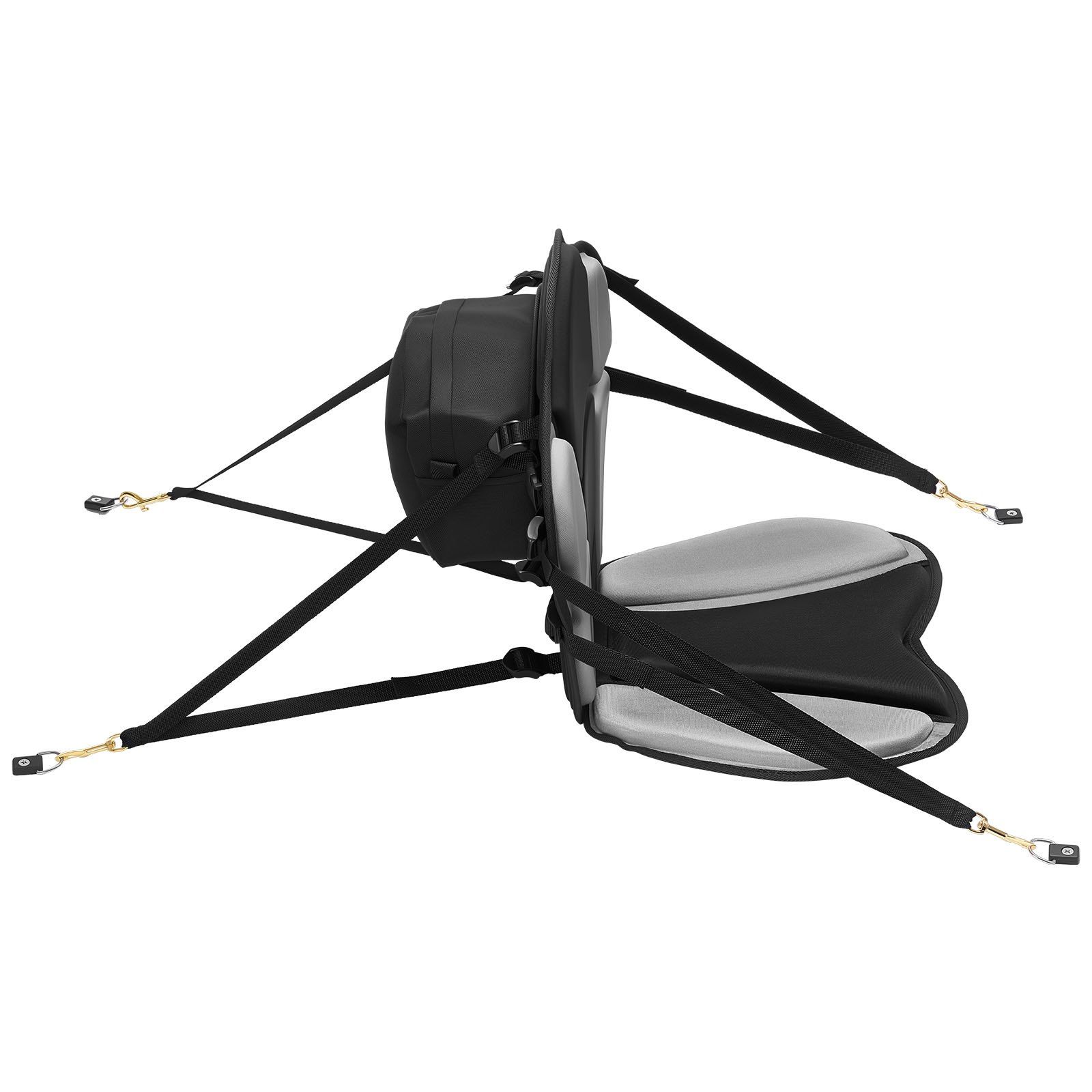 Kayak Seat, 1 Pack 31 mm Thick, Universal Paddle Board Seat with Back Support, Sit-on-Top Soft Padded Cushion with Storage Bag & Adjustable Straps for SUP, Fishing/Inflatable Kayak, Rowboat - Image 1