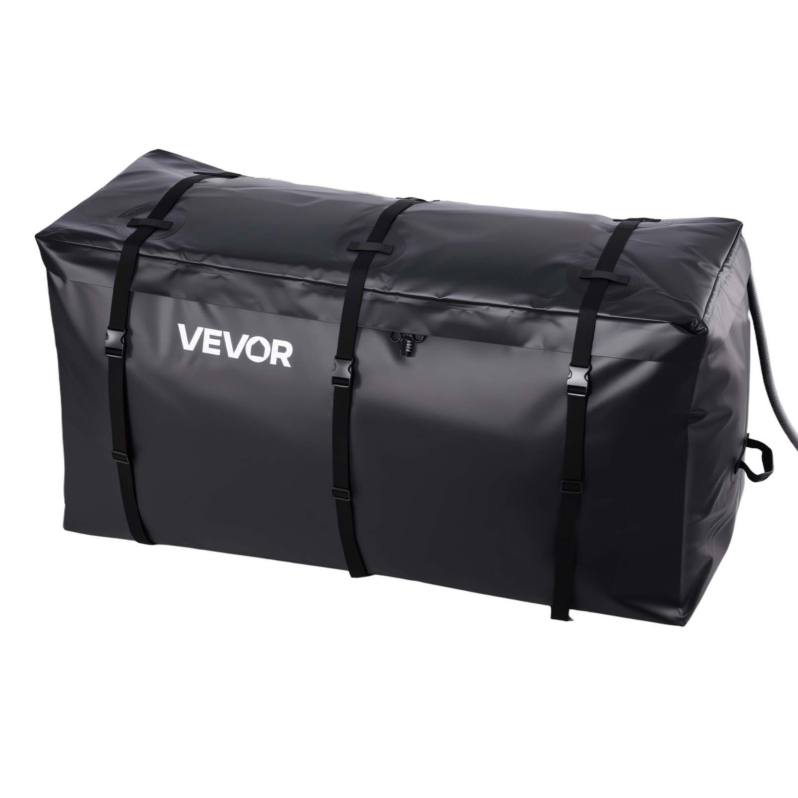 Hitch Cargo Carrier Bag, Waterproof 840D PVC, 152 x 61 x 77.8 cm (25 Cubic Feet), Heavy Duty Cargo Bag for Truck Bed Storage with Reinforced Straps, Suitable for Car SUV Vans Hitch Basket - Image 1