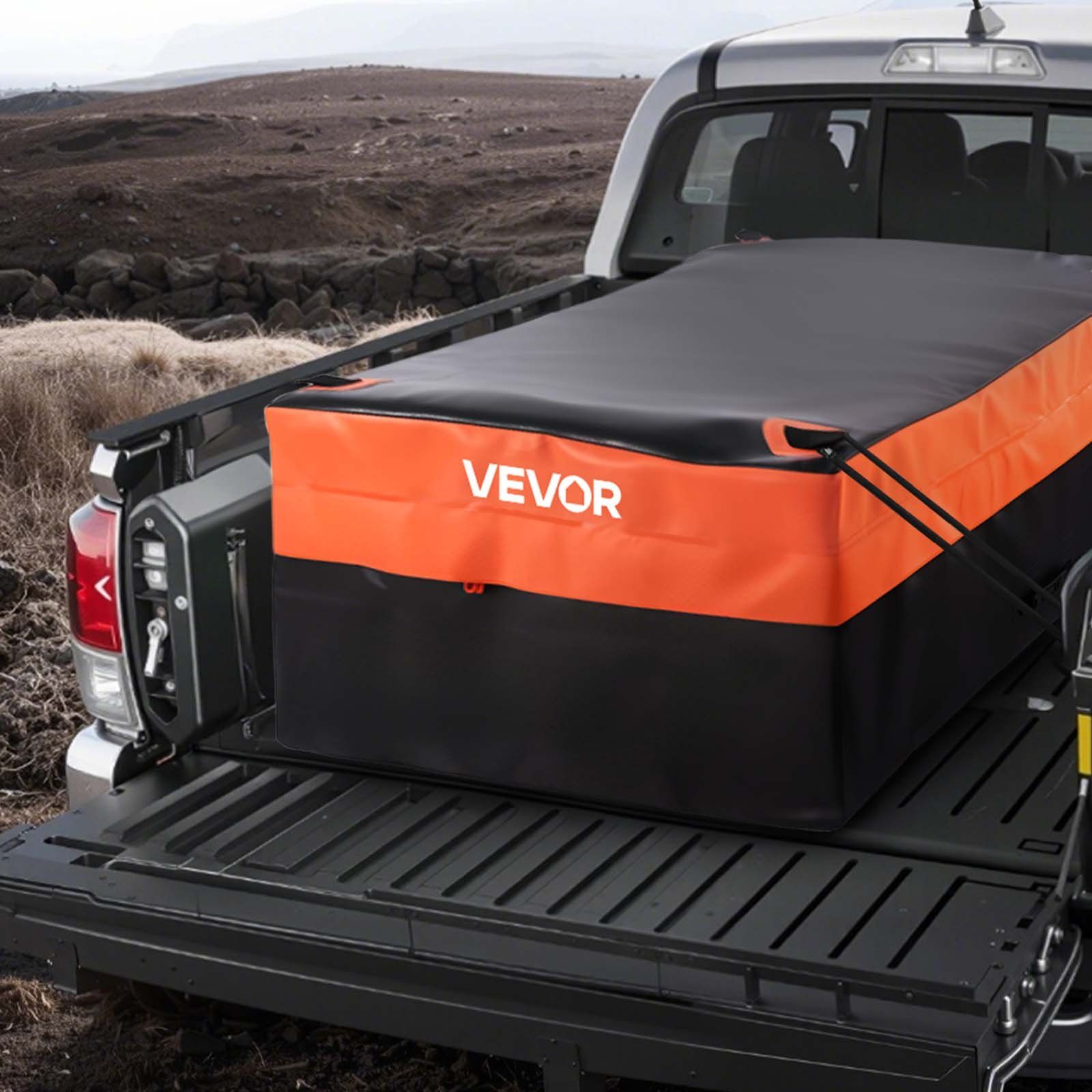 Truck Bed Cargo Bag, Waterproof 840D PVC, 130 x 102 x 55.5 cm (26 Cubic Feet), Heavy Duty Cargo Bag for Truck Bed with 4 Bungee Cords with Hooks, Fits a Variety of SUV and Pickup Trucks - Image 8