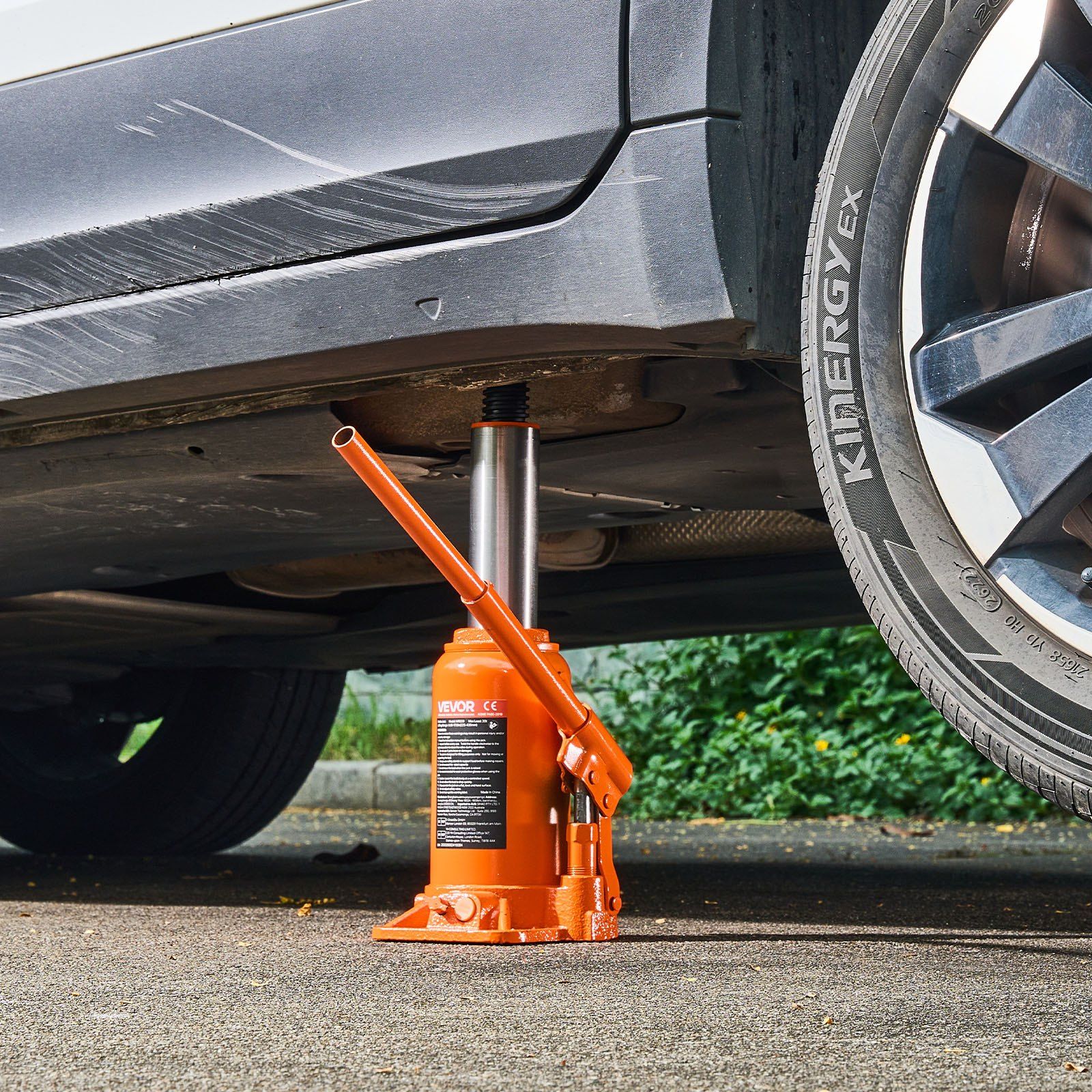 Hydraulic Bottle Jack, 20 Ton (44092 lbs) Load Capacity, 225-435 mm Lifting Range, Heavy Duty Welded Bottle Jack for Car, SUV, Pickup, Auto Repair, House Lift and Agricultural Equipment, Orange - Image 8