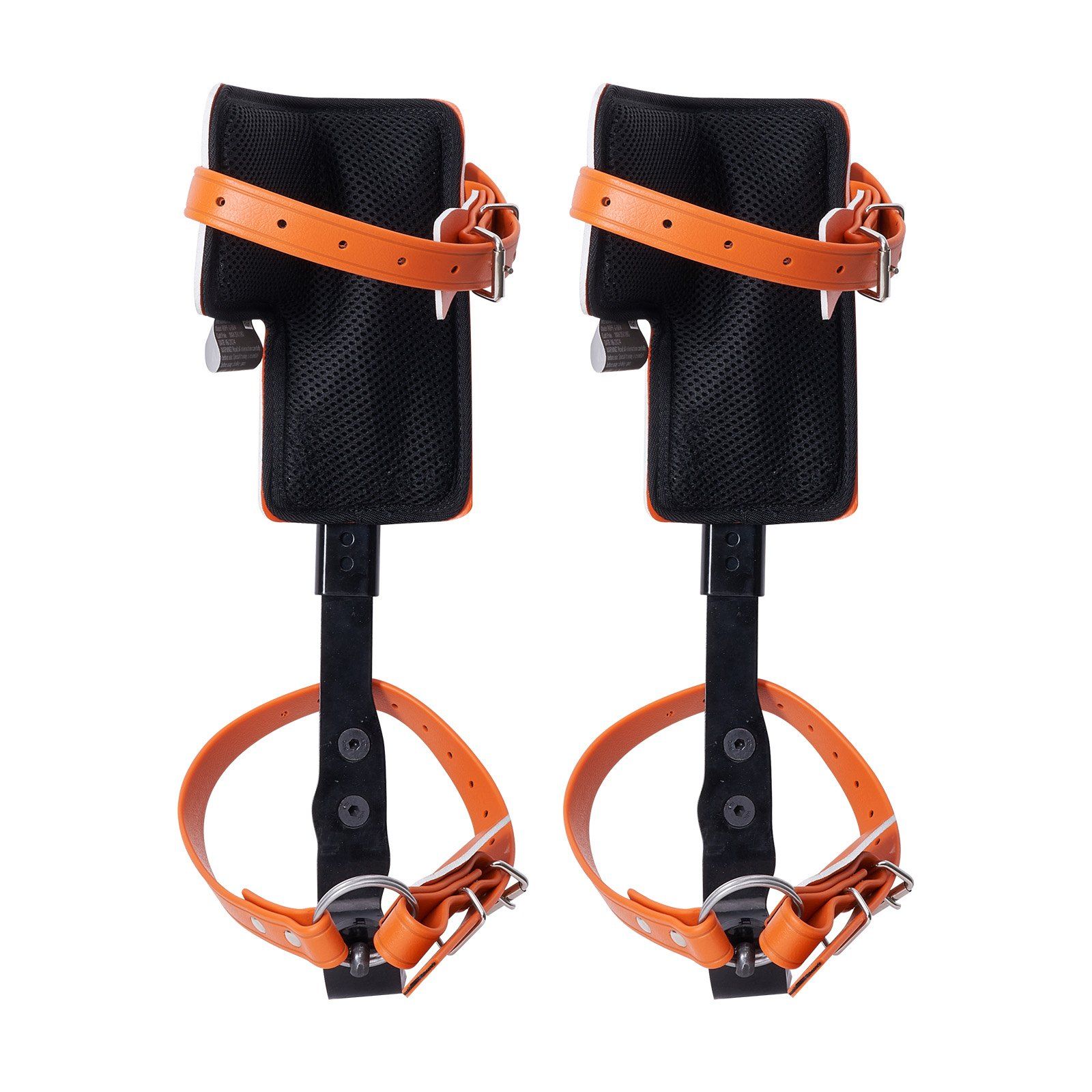 Tree Climbing Spikes Set, 1 Pair Alloy Steel Climbing Spurs with Safety Rope and Safety Harness, 350lbs Load Capacity Tree Climbing Gear, Arborist Equipment for Climbers, Fruit Picking, Orange - Image 1