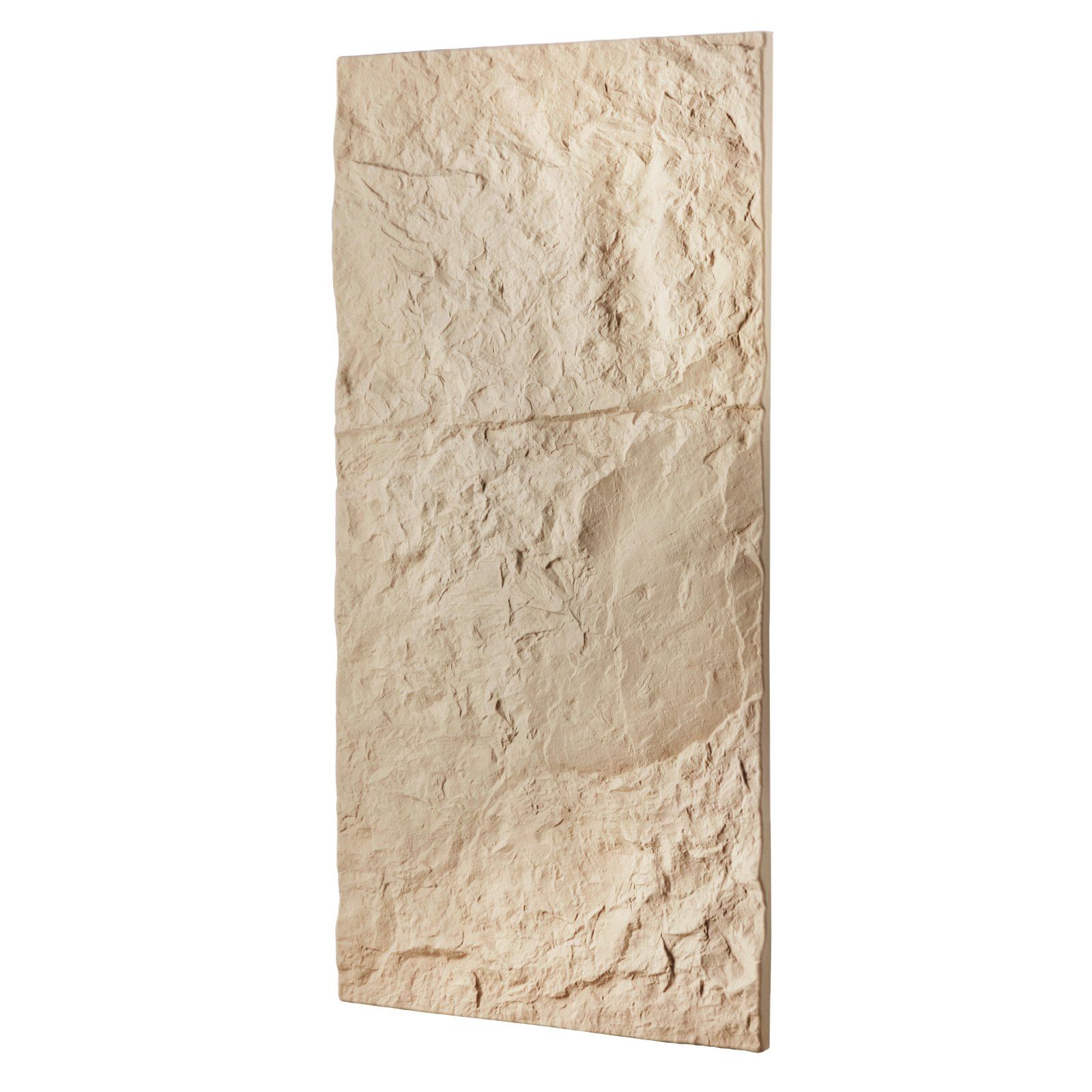 3D Wall Panels, 4 Pack 120 x 60 cm PU Natural Stone Imitation Wall Art Tiles, 2.97 m² Coverage Accent Wall Panel, Interior Home Decor for Ceiling, Bedroom, Living & Gaming Room, Stone Yellow - Image 1