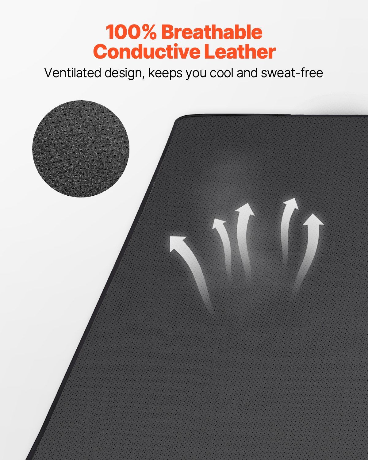 Grounding Mat, 680 x 990 mm Anti-Slip PU Leather Earthing Mat, with 15 Feet Grounding Cord, Grounding Pad for Sleep, Boost Energy, Improve Sleep, Reduce Anxiety at Home Office or Work - Image 3