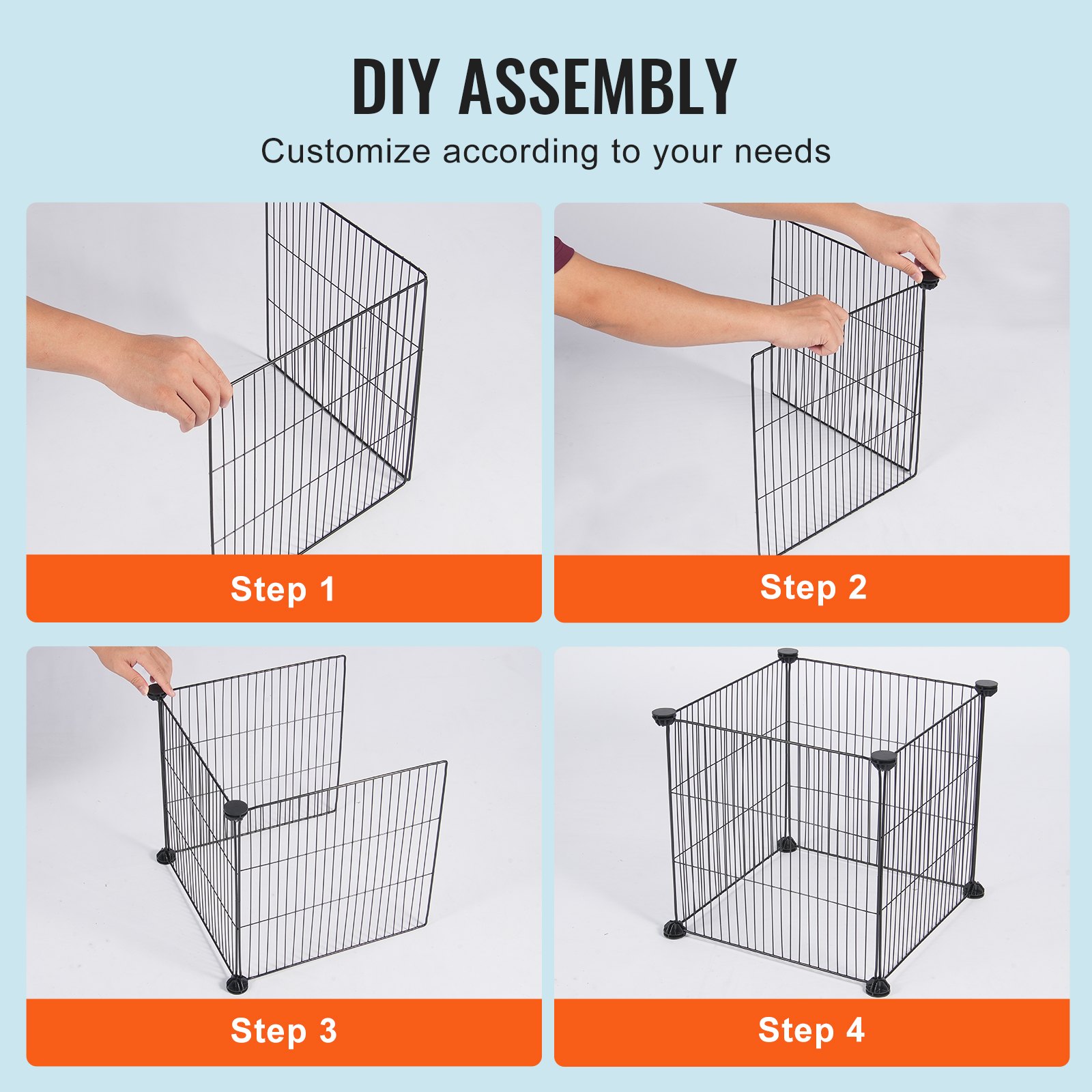 5 Pack Plant Protector from Animals, 390 mm x 390 mm Chicken Wire Plant Protector, Plant Cages for Outdoor Plants, Flowers & Vegetables, Keeps Bunny Chicken Squirrels Out, 20pcs Metal Mesh - Image 4