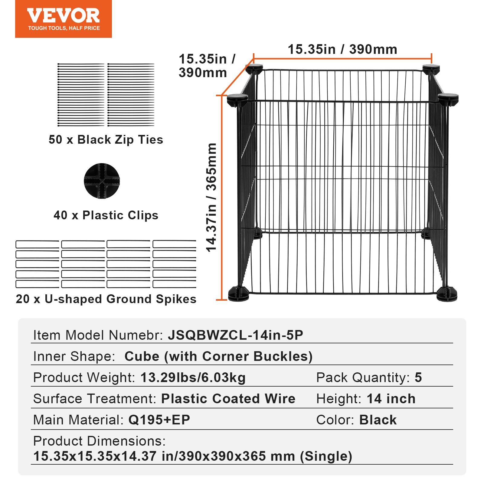 5 Pack Plant Protector from Animals, 390 mm x 390 mm Chicken Wire Plant Protector, Plant Cages for Outdoor Plants, Flowers & Vegetables, Keeps Bunny Chicken Squirrels Out, 20pcs Metal Mesh - Image 7