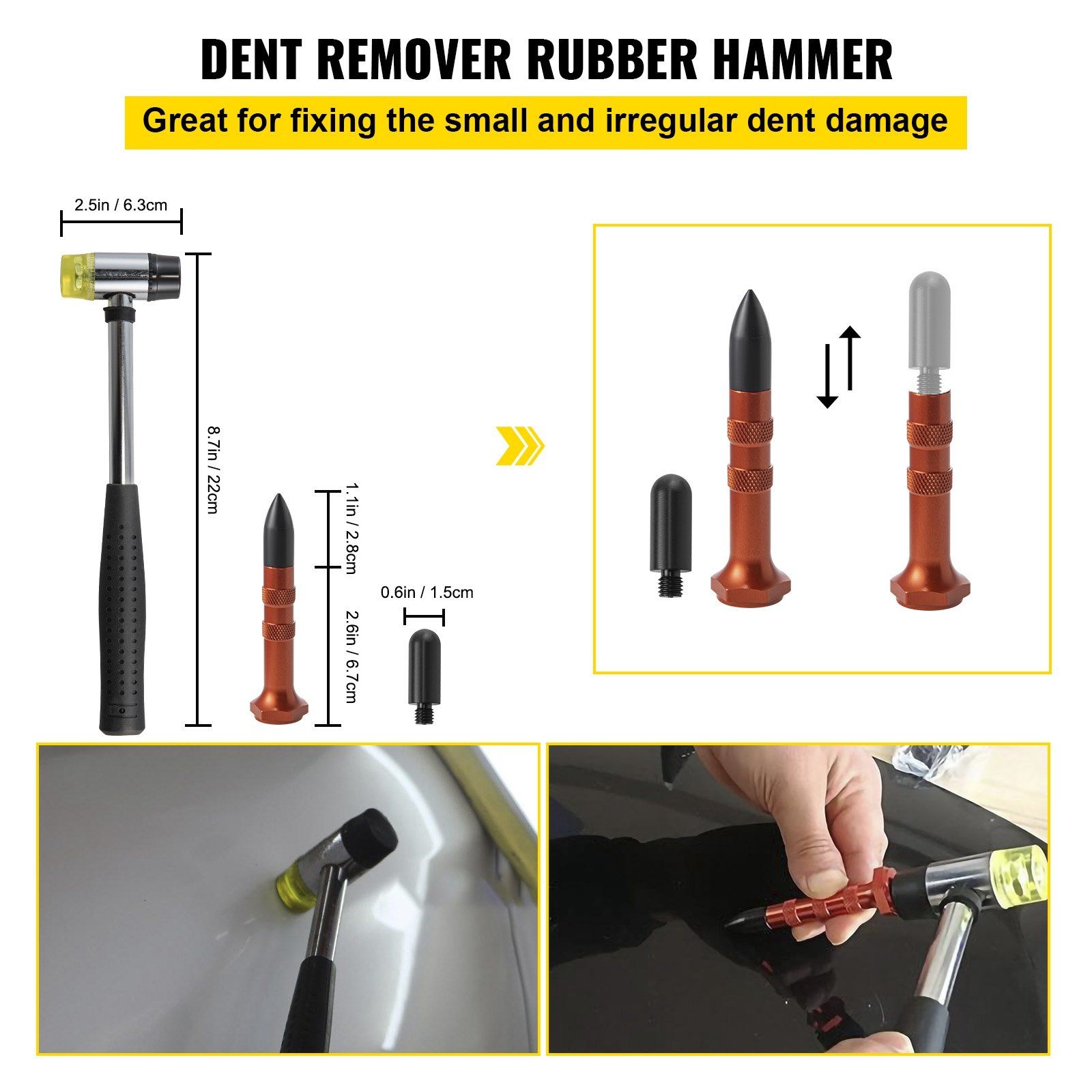 Rods Dent Puller Stainless Steel Paintless Repair Kits Hail Removal 20PCS - Image 4