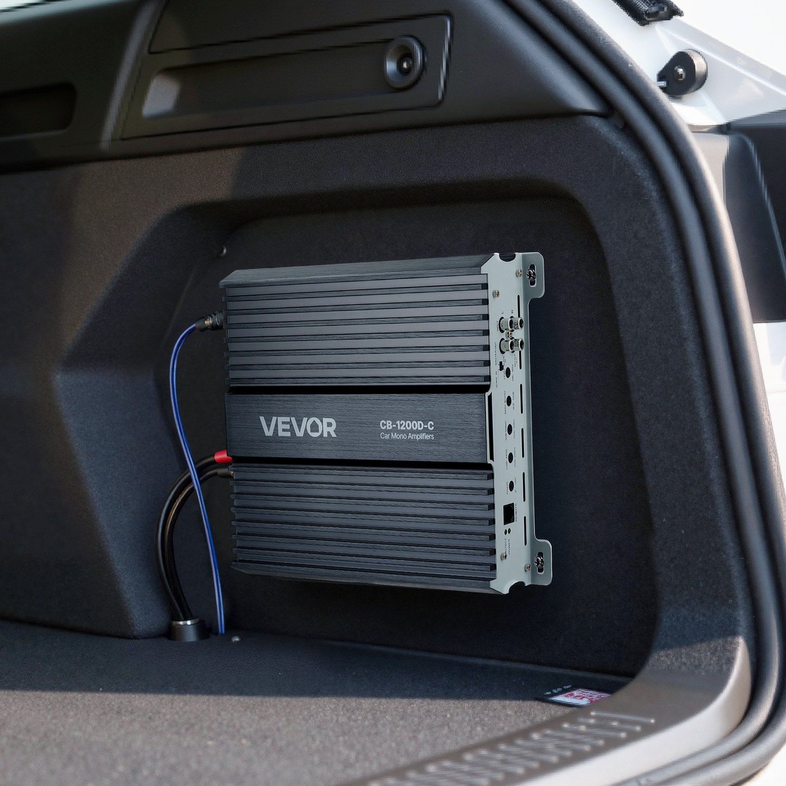 Monoblock Car Amplifier, 1200W RMS MAX, 1/2/4 Ohm Stable, 1-Channel Class D Car Audio Amplifier with Remote Subwoofer Level Control, Low Pass Filter, Bass Boost & Phase Shift, Volume Controller - Image 8