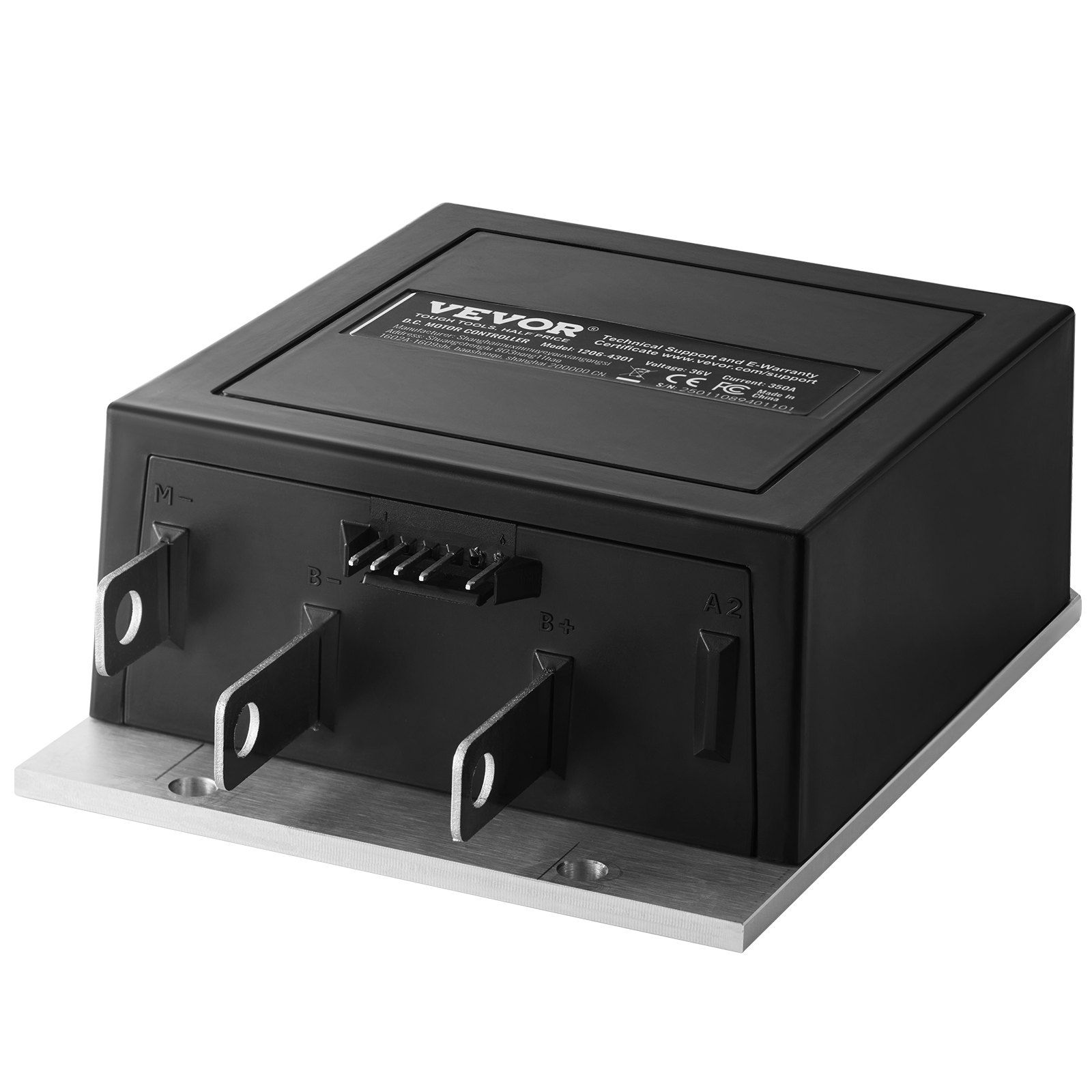 Golf Cart Speed Controller, 350 Amp, DC Motor Controller Replacement for 1994-2019 EZGO Golf Carts, IP65 Rated Protection, Durable Aluminum Alloy & ABS Housing, Compatible with 1206-4301 Models - Image 1