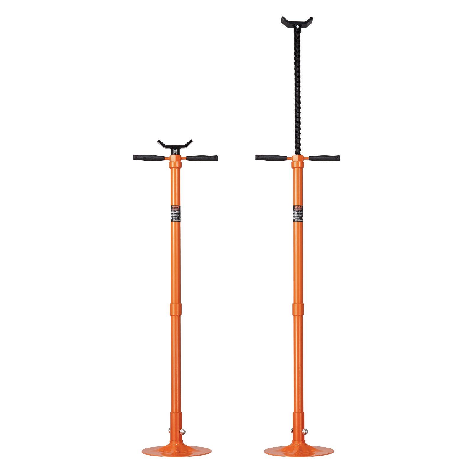 Underhoist Support Stand, 3/4 Ton Capacity Under Hoist Jack Stand, Lifting from 52.8 to 76 in, Self-Locking Threaded Screw, Bearing Mounted Spin Handle Pole Jack, Support Vehicle Components - Image 1