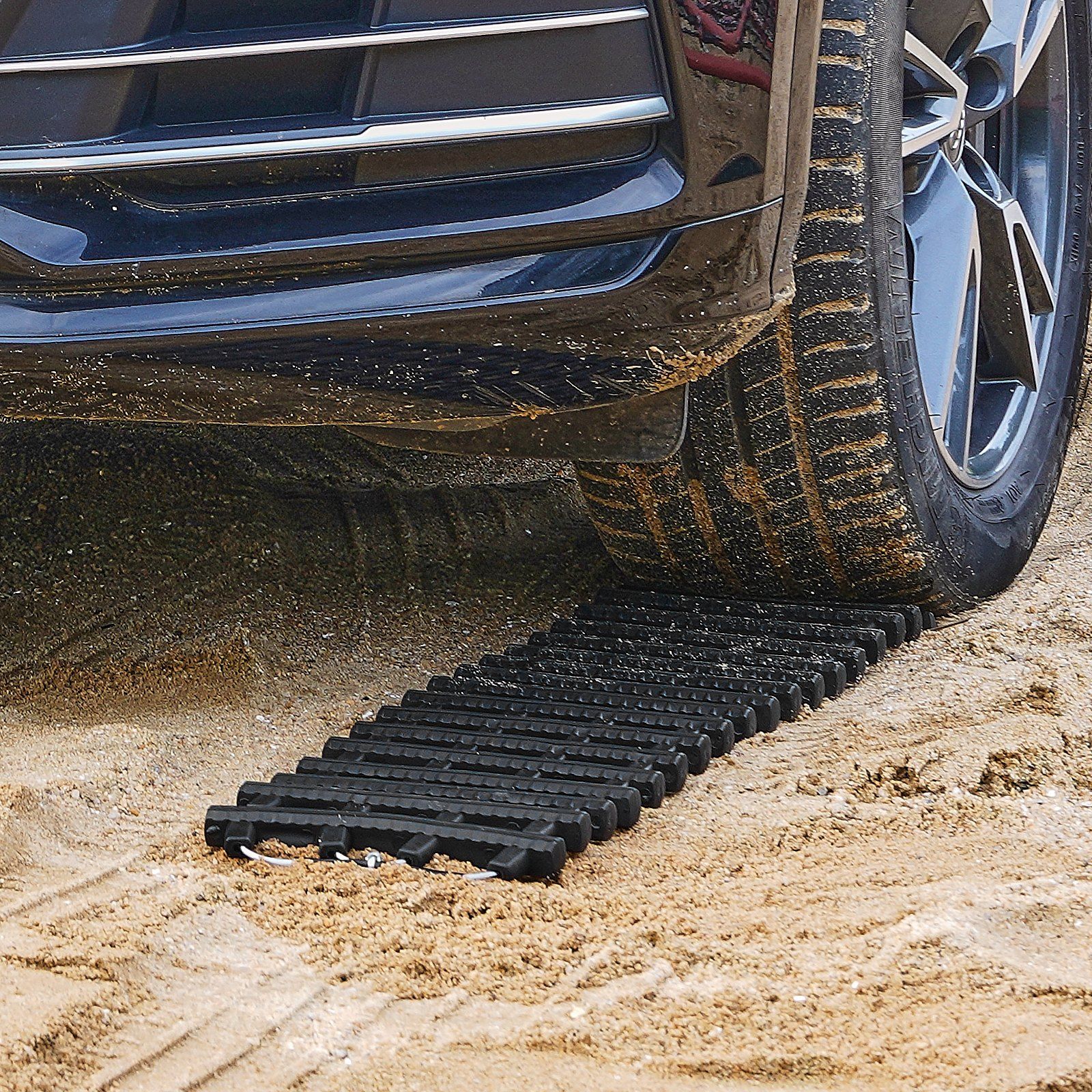7 TON Traction Boards with TPR Material, Recovery Boards for Off-road Vehicles/Cars/Pickups/SUVs/RVs, Pair Tire Traction Mats on Snow, Sand, Mud and Loose Terrain, Storage Bags, Short, Black - Image 8