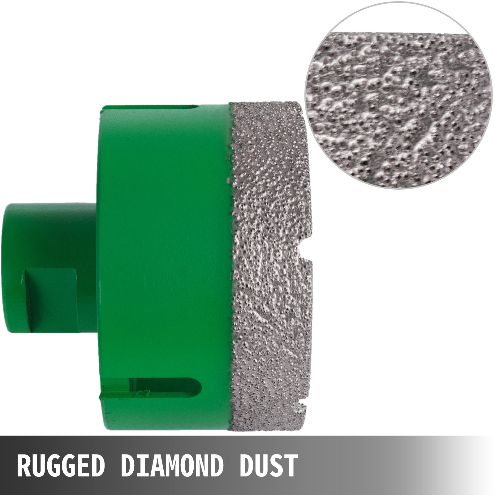 6PCS Diamond Hole Saw Set, Diamond Drill Core Bits with Saw Blade, Heavy Duty Hole Saw Arbor 20/25/40/45/50/68 mm M14 Thread Carborundum Granite for Glass, Ceramics, Porcelain, Ceramic Tile - Image 2