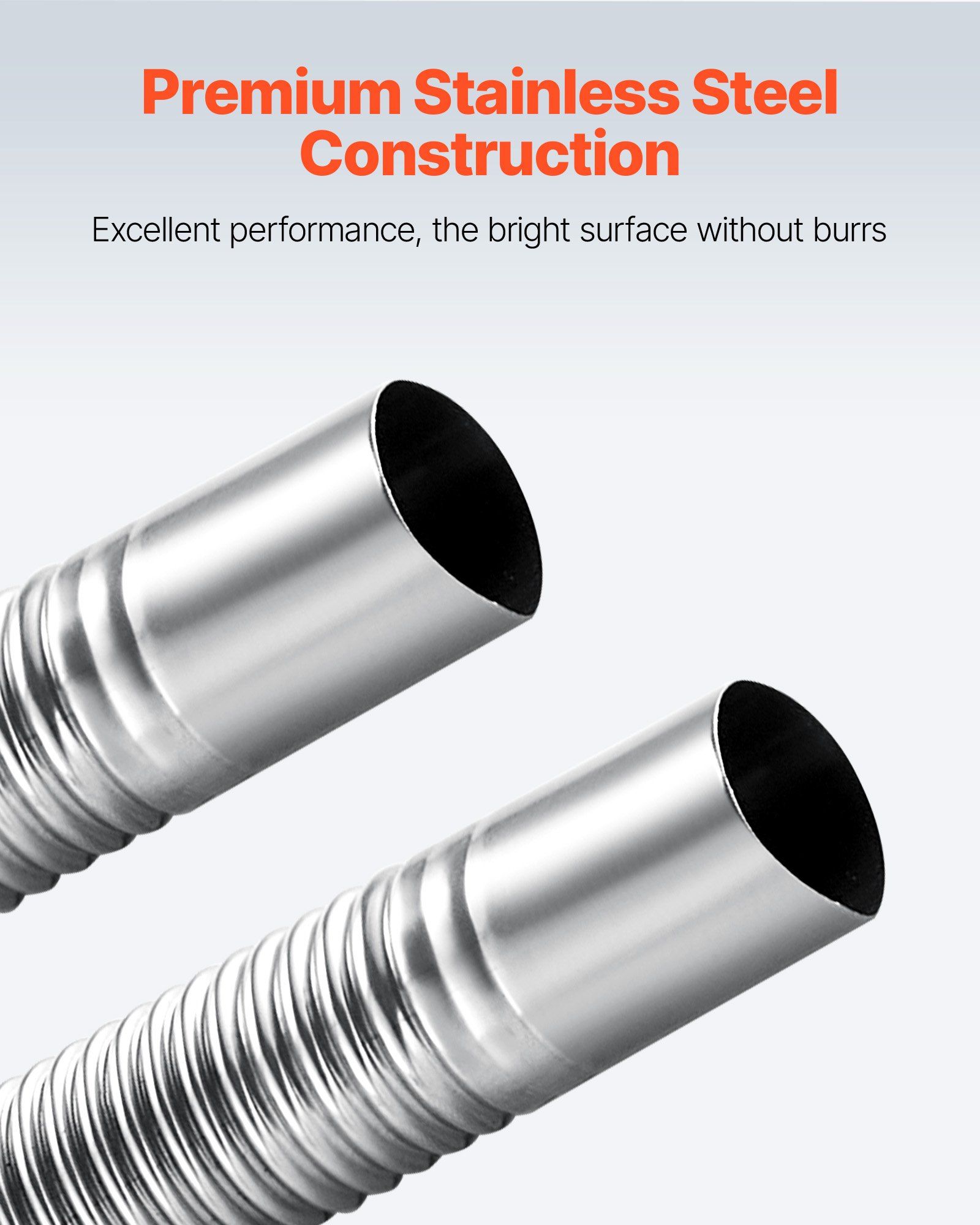 Exhaust Hose, 600mm Diesel Heater Flexible Exhaust Pipe, Stainless Steel Exhausts Hoses with 2 Hose Clamps, Air Diesel Parking Heater Exhausts Hoses Line for 2KW 5KW 8KW Diesels Heaters - Image 6