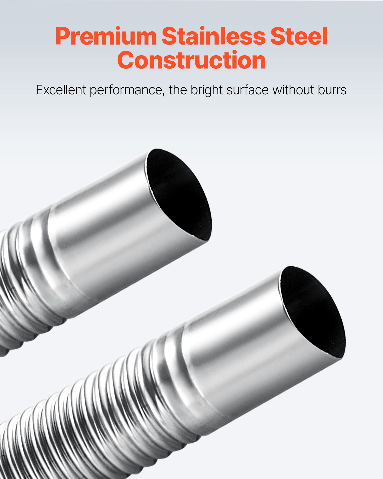 Exhaust Hose, 3000mm Stainless Steel Exhausts Hose, Diesel Heater Flexible Exhaust Pipe with 2 Hose Clamps, Exhausts Hoses Kit Diesel Heater Accessories for 2KW 5KW 8KW Diesels Heaters - Image 6