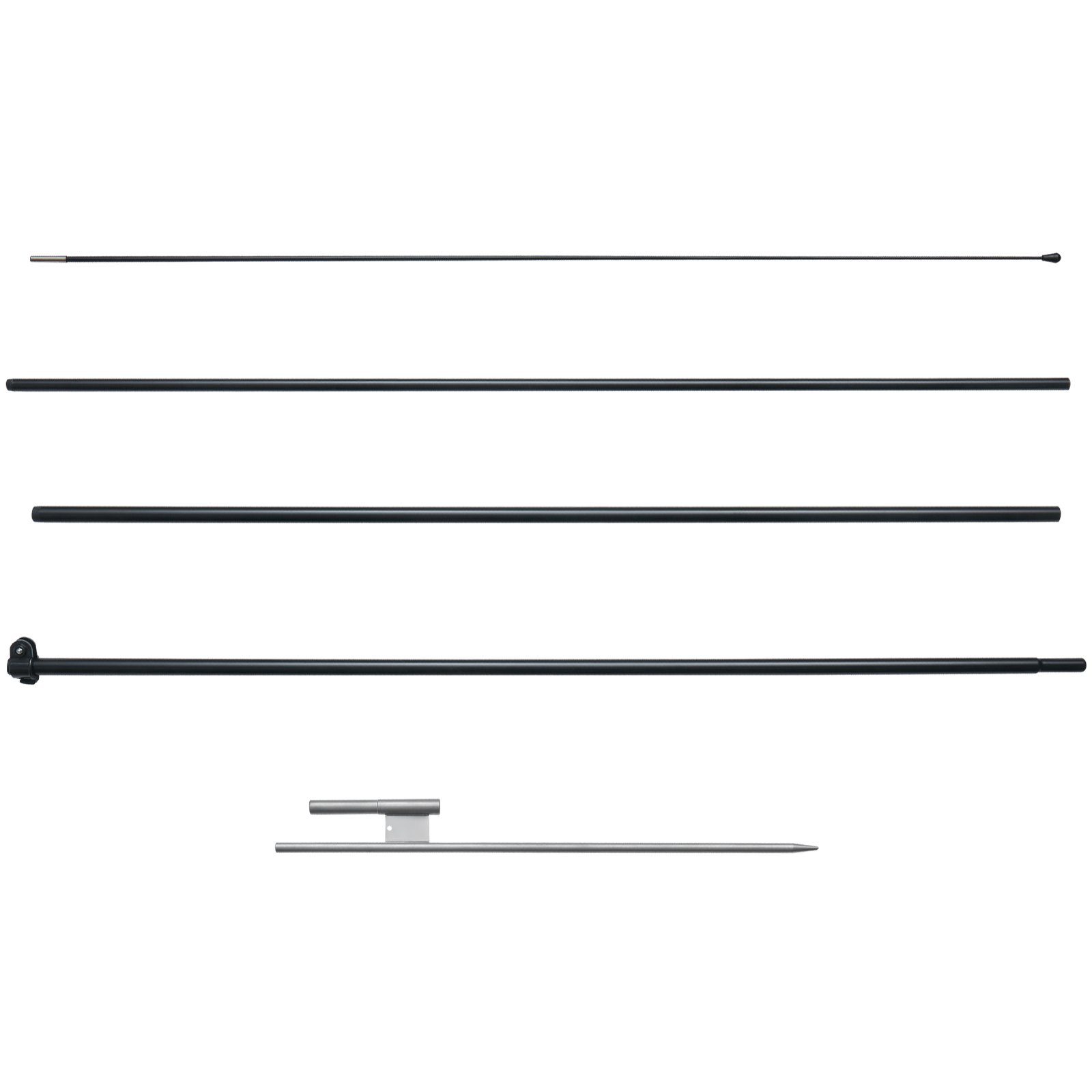 Feather Flag Pole Kit, Swooper Flag Pole Set 16.3 ft, Sign Flag Poles for Business Advertising Flags Outdoor, with A Ground Stake and Carrying Bag (Flag Not Included) - Image 1
