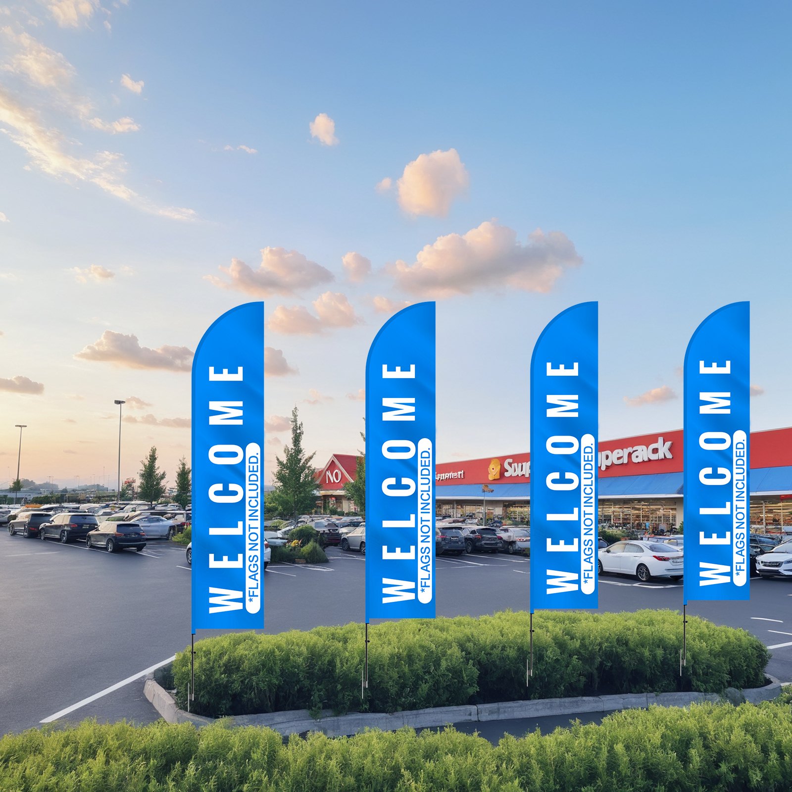 Feather Flag Pole Kit, Swooper Flag Pole Set 16.3 ft, Sign Flag Poles for Business Advertising Flags Outdoor, with A Ground Stake and Carrying Bag (Flag Not Included) - Image 8