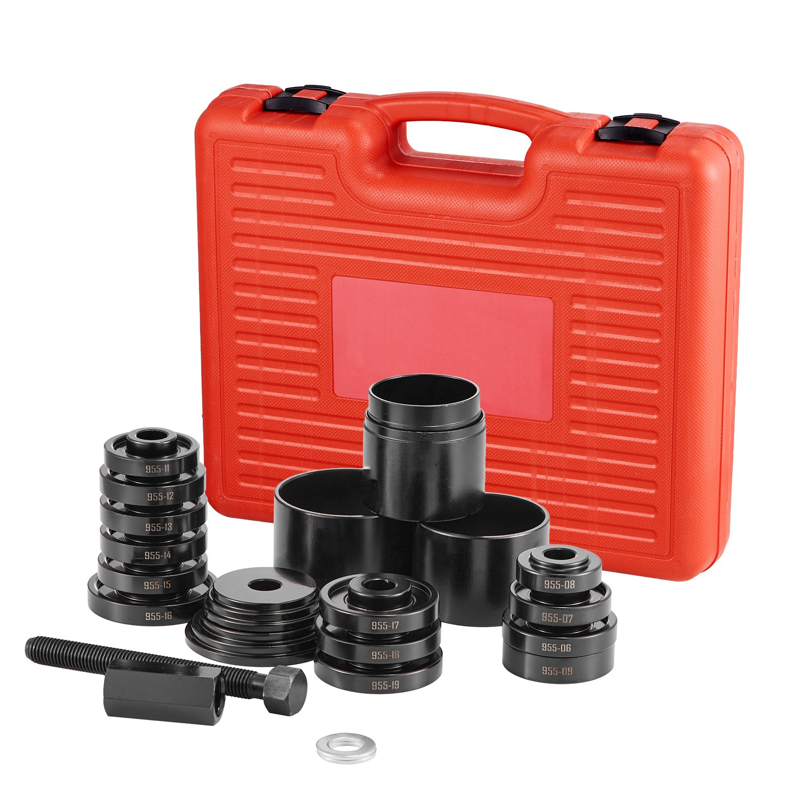 Wheel Bearing Press Kit, 23 PCS FWD Bearing Puller Tools, for Front Wheel Drive Bearing Removal and Installation, Wheel Bearing Tool with Sliding Screw, Bushings, Sleeve Plates, Storage Case - Image 1