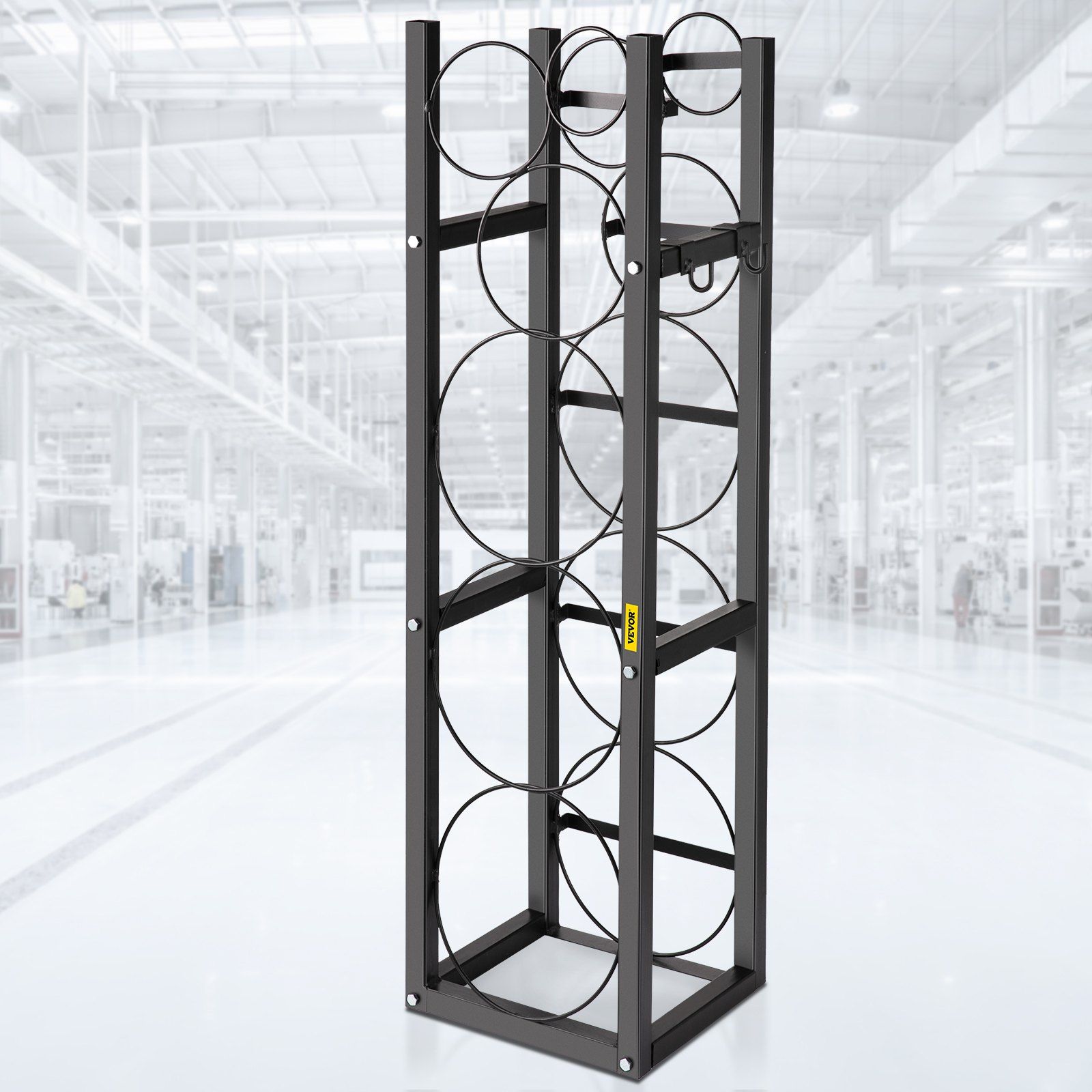 Refrigerant Tank Rack with 3x30lb and Other 3 Saving Space, Cylinder Tank Rack 46x13x4-inch, Refrigerant Cylinder Rack Gas Cylinder Racks and Holders, for Gas Oxygen Nitrogen Storage - Image 8