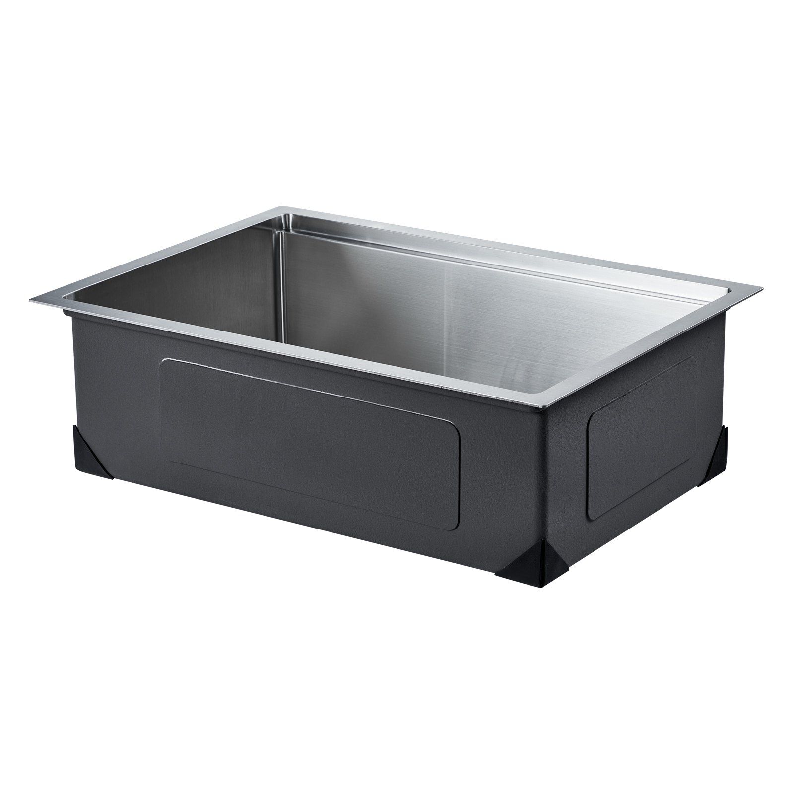 30 inch Kitchen Sink Workstation, 304 Stainless Steel Undermount Sink, Drop-In Single Bowl Farmhouse Basin with Ledge & Multiple Accessories, Household Dishwasher Sinks for RV, Prep Kitchen, Bar - Image 1