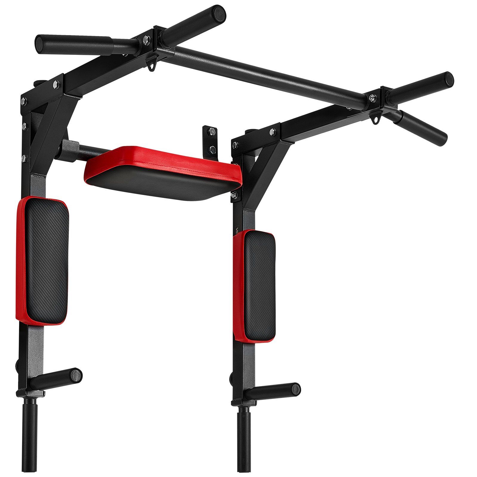 Multifunctional Pull Up Bar, Wall Mounted Chin Up Bar Dip Station for Home Gym, Heavy Duty Steel Upper Body Workout Pull Ups, Power Tower Set Training Equipment Fitness, 440 lbs Weight Capacity - Image 1