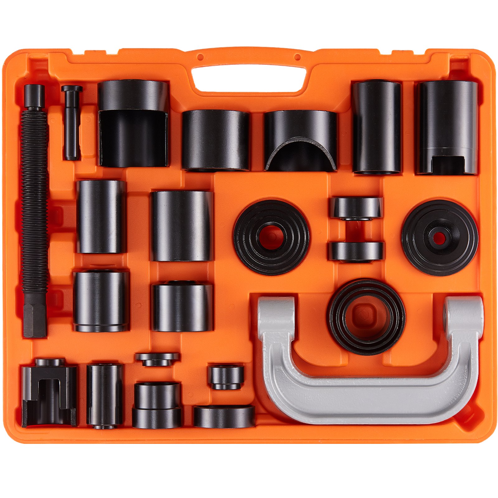 Ball Joint Press Kit, 25 pcsTool Kit, C-press Ball joint Remove and Install Tools, for Most 2WD and 4WD Cars, Heavy Duty Ball Joint Repair Kit for Automotive Repairing - Image 1