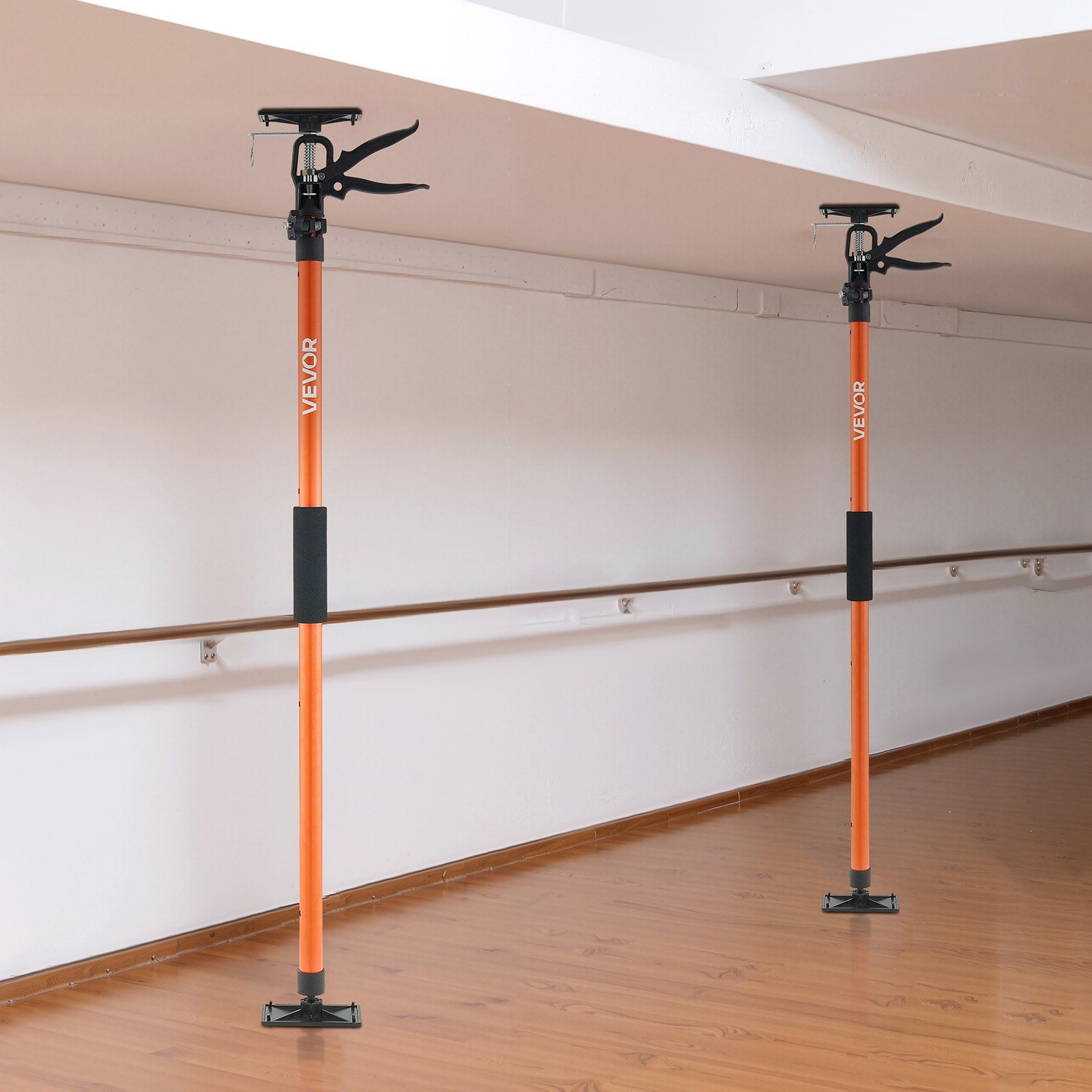 Cabinet Jack Support Pole, 2-Pack, 116-290 cm Steel Telescopic Quick Support Rod, Adjustable 3rd Hand System up to 70 kg Capacity for Installing Cabinets, Lifting Drywall, Cargo Bars - Image 8