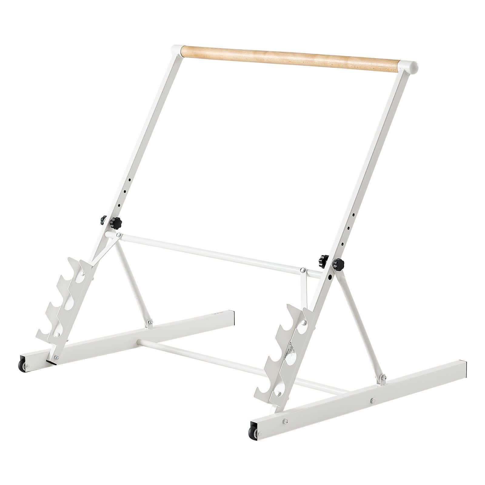 Ballet Barre, Freestanding Portable Barre Bar, Home Fitness Exercise Equipment for Abs, Arms, Strength, and Cardio, Easy to Store Foldable Stretching Dance Bars, 4 Level Height Adjustable - Image 1