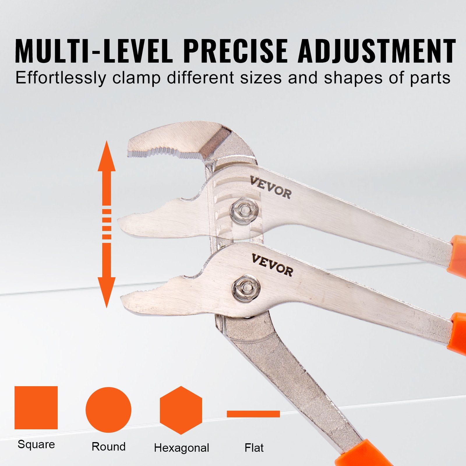 Pliers Set, 8-Piece, High Carbon Steel, 30.5cm/25.4cm/20.3cm Groove Joint Pliers, 20.3cm Linesman's Pliers, 15.2cm Slip Joint Pliers, 20.3cm Long Nose Pliers, 15.2cm Diagonal Cutter, 25.4cm Adjustable Wrench, and Tool Bag - Image 5