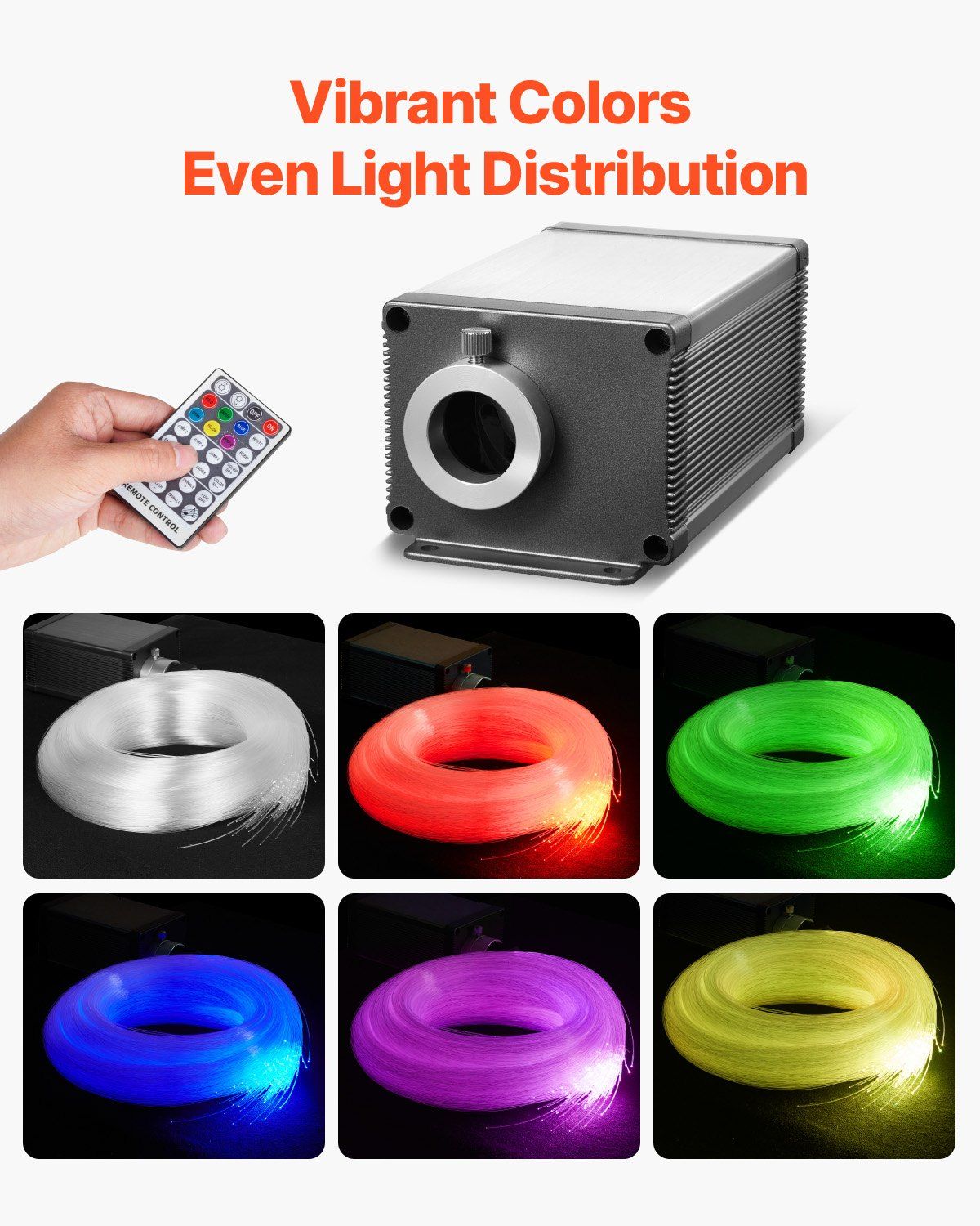 Starlight Headliner Kit, 450 pcs 0.76 mm 3 m, 16W Twinkle Fiber Optic Star Ceiling Lights for Car, Bluetooth APP, Remote Control, Sound Activated, RGBW Light Engine, for Home Bed Room Decor - Image 4
