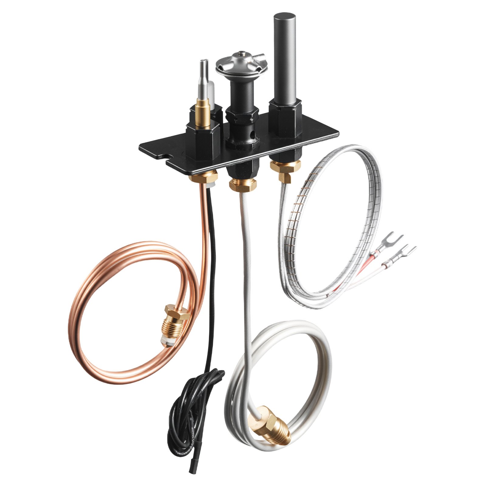Gas Pilot Assembly, OE 69L17, 69L1701, 904405, J4117, 108084-02 Fireplace Gas Pilot Assembly Kit, Natural Gas Ignition Replacement, Compatible with Lennox, Superior, Astria Models, Black - Image 1