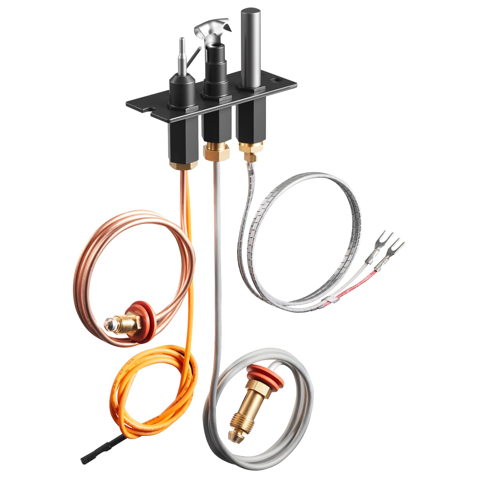 Gas Pilot Assembly, OE 485-510A,4021-736,2103-010 Fireplace Gas Pilot Assembly Kit, Natural Gas Ignition Replacement, Compatible with Quadra-Fire, Heat & Glo, Heatilator Models,Black - Image 1