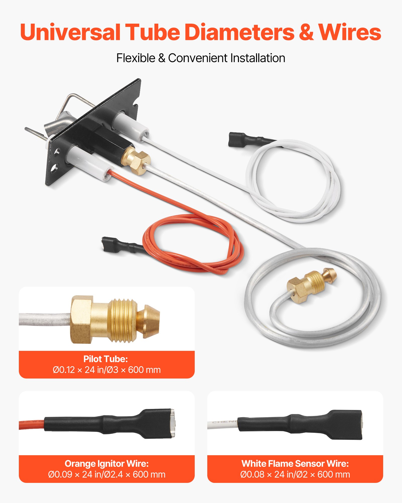 Gas Pilot Assembly, OE 2090-012, 2198-012, SRV2090-012 Fireplace Gas Pilot Assembly, Natural Gas Ignition Replacement, Fit Heatilator, Heat & Glo, Quadra-Fire, Outdoor Lifestyles, Majestic - Image 6