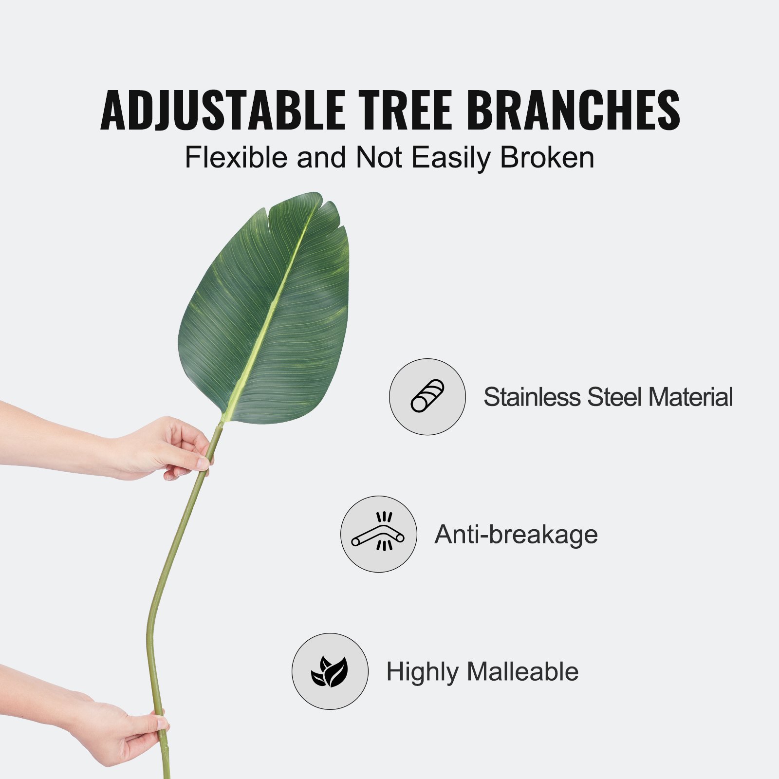 Artificial Birds Of Paradise Tree, 1.5m Tall Faux Plant, PE Material & Anti-Tip Tilt Protection Low-Maintenance Plant, Lifelike Green Fake Tree for Home Office Warehouse Decor Indoor Outdoor - Image 5
