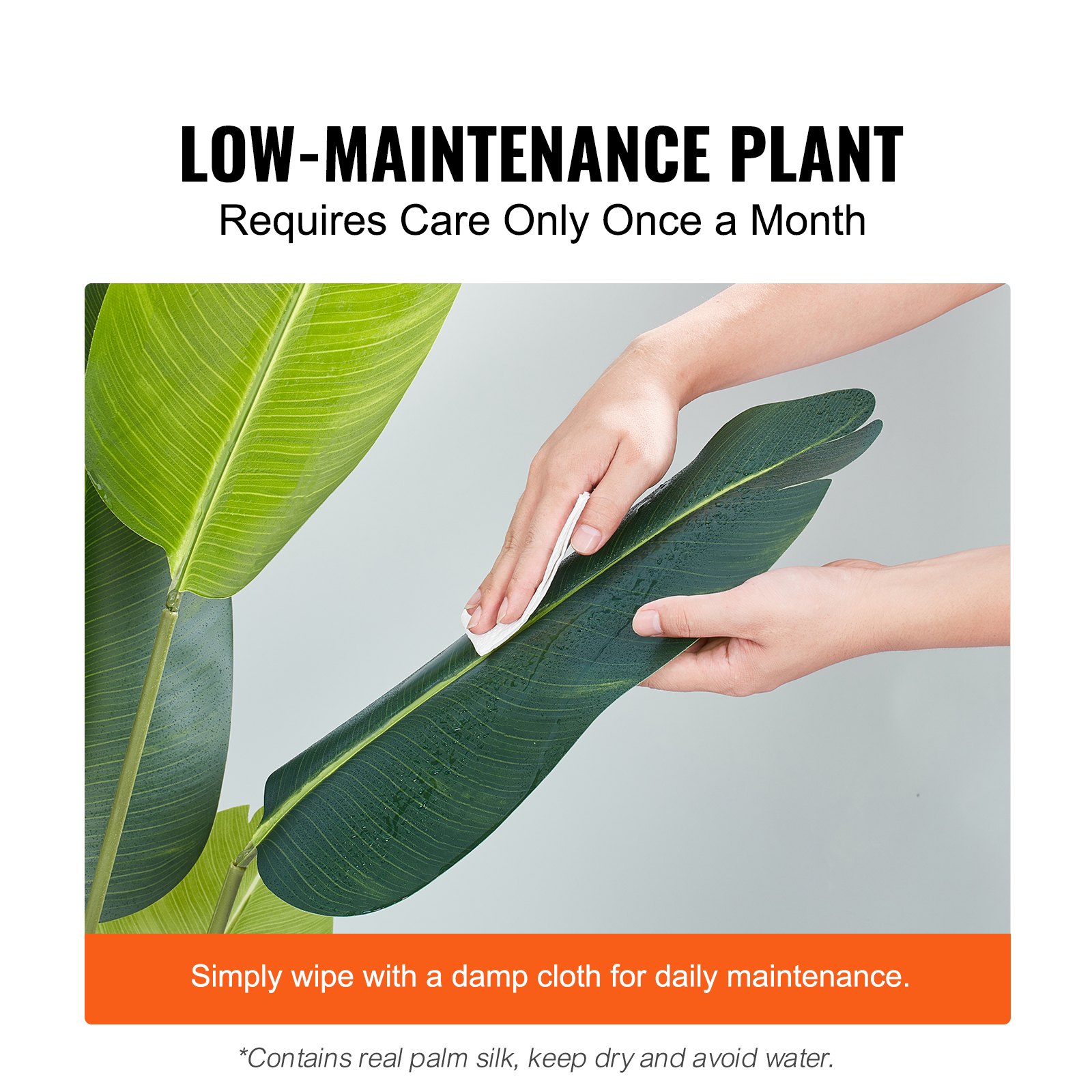 Artificial Birds Of Paradise Tree, 1.5m Tall Faux Plant, PE Material & Anti-Tip Tilt Protection Low-Maintenance Plant, Lifelike Green Fake Tree for Home Office Warehouse Decor Indoor Outdoor - Image 6