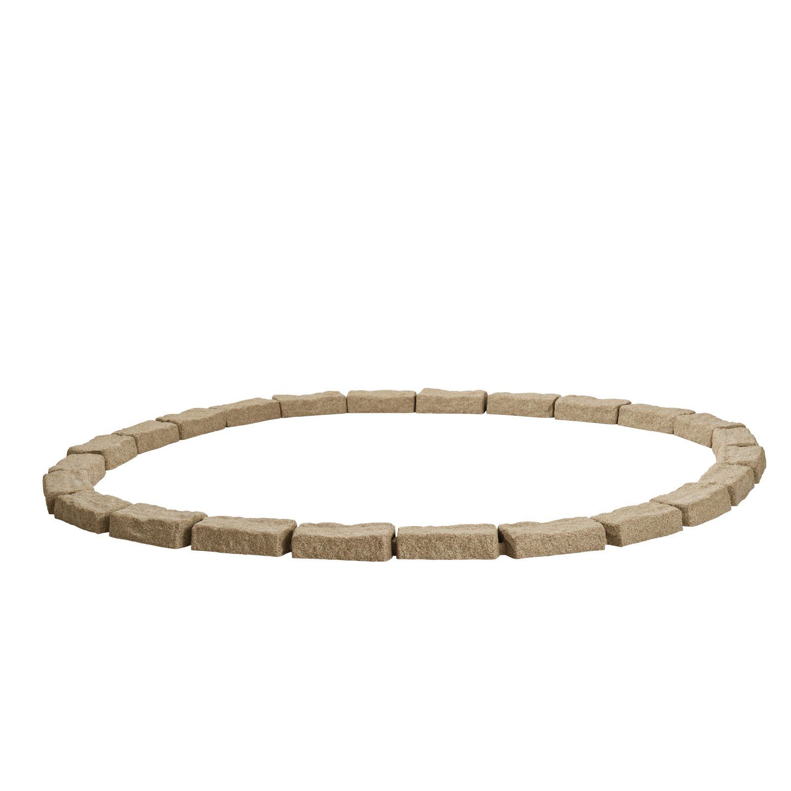Fake Stone Landscape Edging 1180 x 95 x 57 mm Lawn Edging Fade-Resistant Beige - Image 1