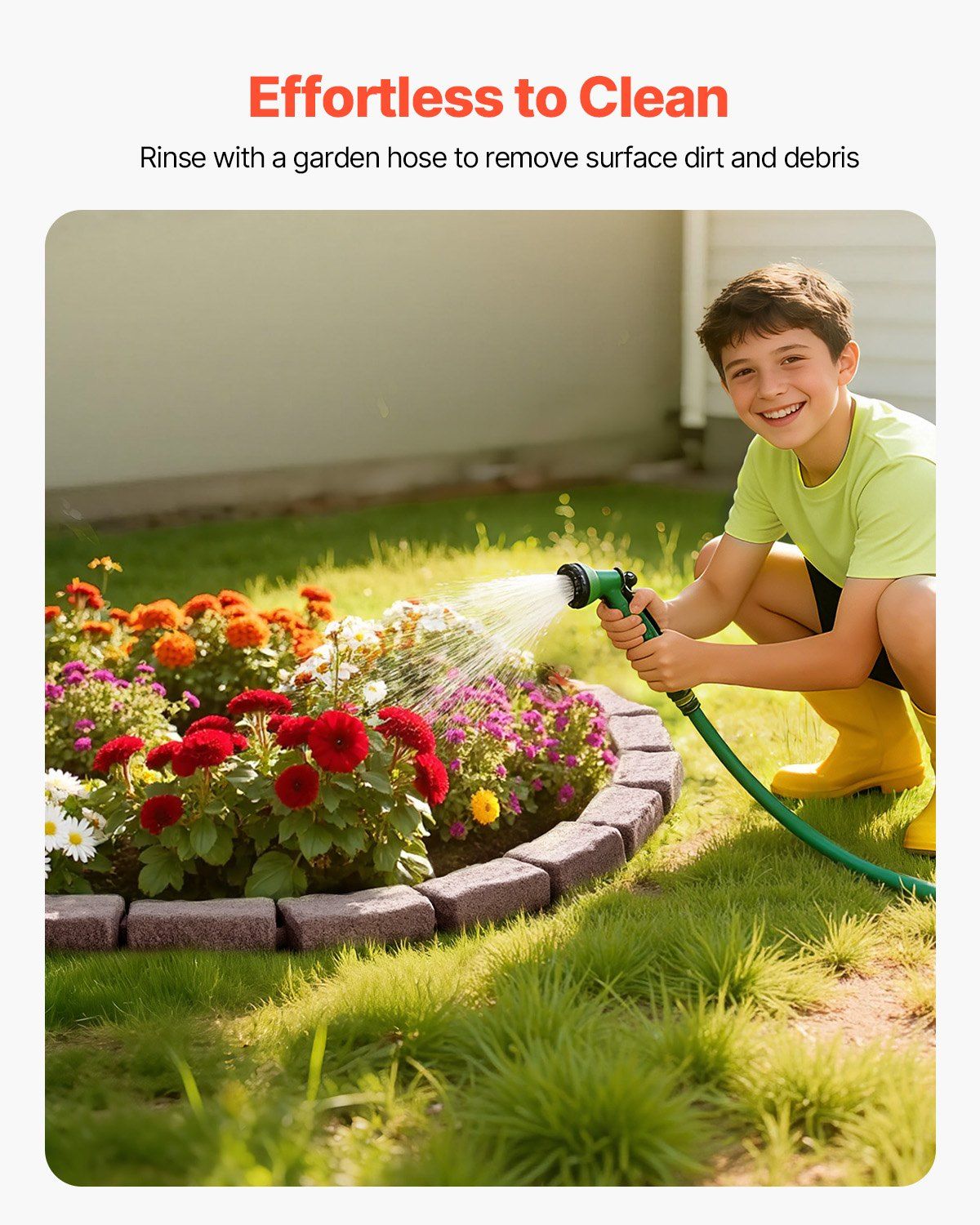 Faux Stone Landscape Edging 1180 x 95 x 57 mm Garden Lawn Edging for Walkway Brown - Image 5
