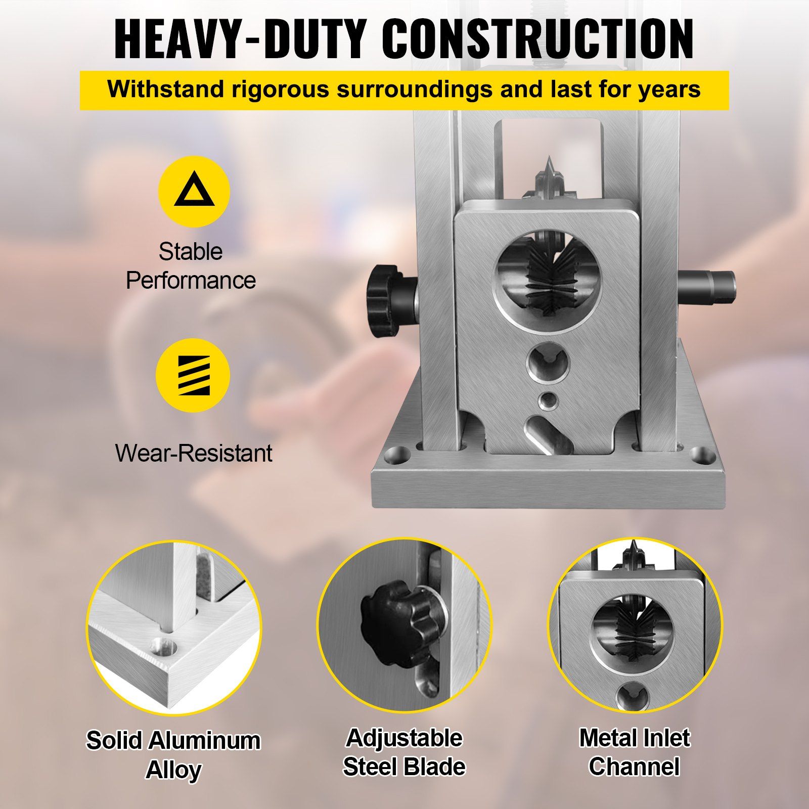 Wire Stripping Machine, 1.5-40 mm Drill Powered, Manual Copper Stripper w Heat Treated Steel Ultra Long Lasting Blade, Compact & Portable for Scrap Cable Peeling Recycling - Image 3