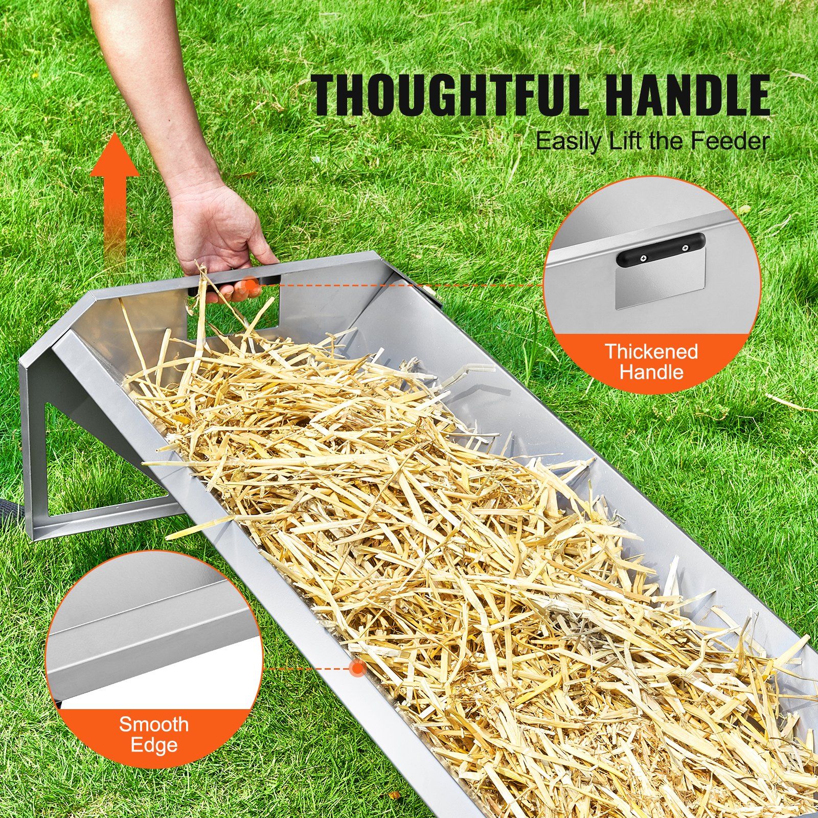 Livestock Feeding Trough, 22 Gallon Capacity, 45