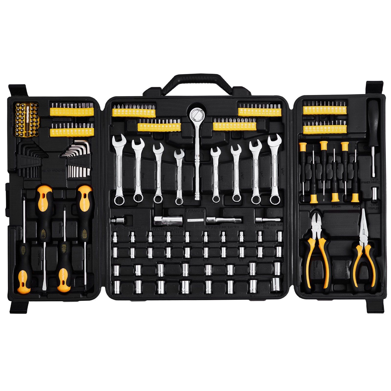221-Piece Mechanics Tool Set, 1/4
