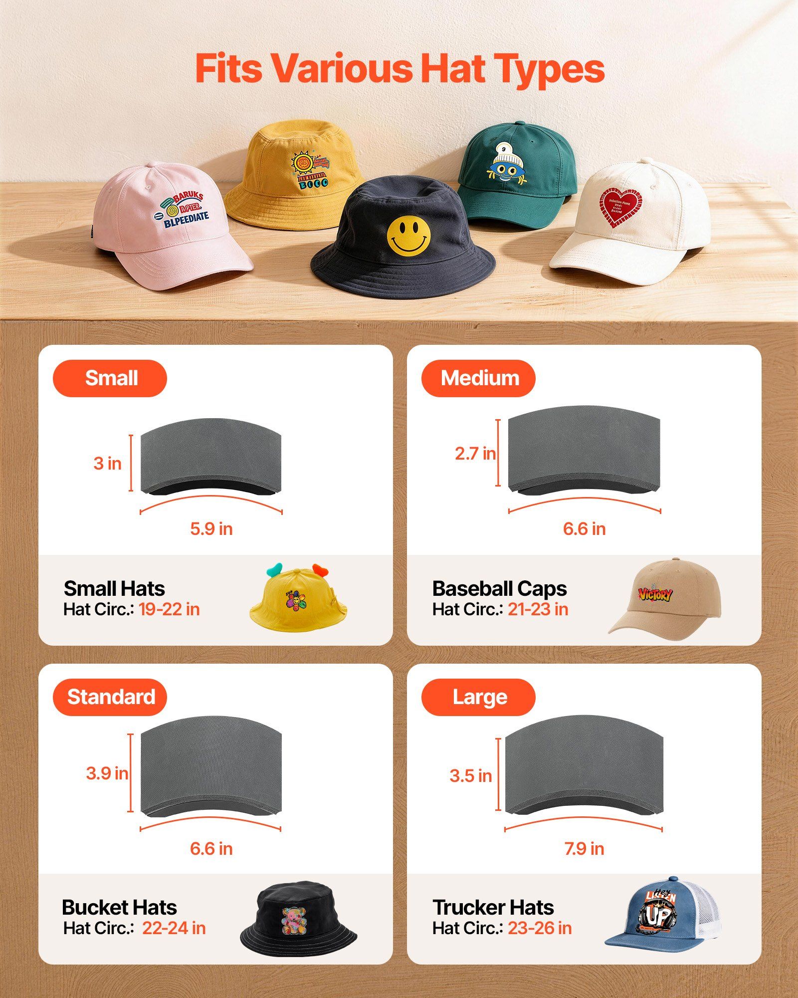 Hat Heat Press Machine, with 4 Interchangeable Platens and Caps Stretcher, Precise Temperature & Time Control, Heat Press for Hats and Caps, for HTV Iron On and Sublimation Projects, White - Image 3