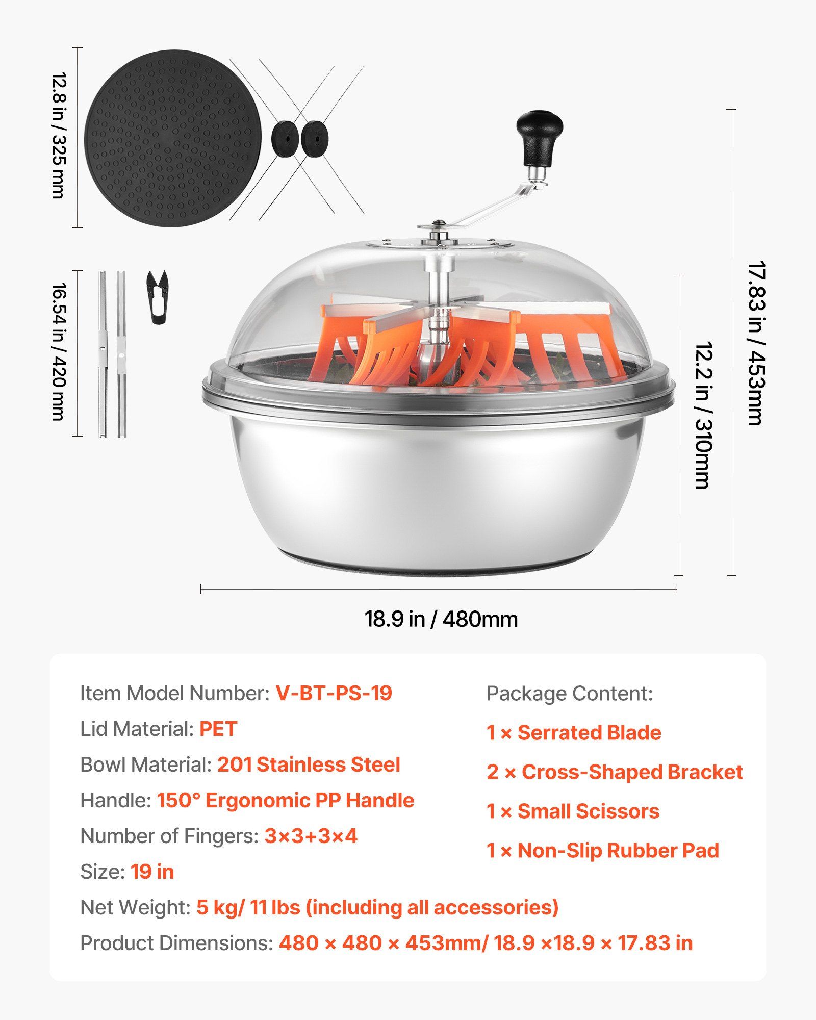 Bud Leaf Bowl Trimmer, 490 mm Manual Bud Trimmer, with Sharp Stainless Steel Blades, Visual Cutting, Wet & Dry Hydroponic Cutting Machine, Twisted Spin Cut for Plants Leaves Buds Flowers - Image 7