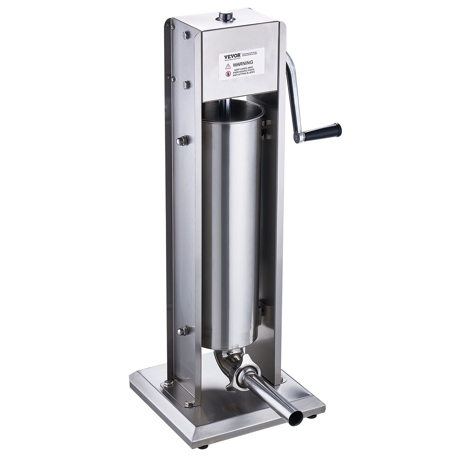 Manual Sausage Stuffer, 7 L / 15 LBS Vertical Sausage Machine, Dual-Speed Meat Stuffer, Made of Food-Grade 304 Stainless Steel, Includes 5 Stuffing Tubes, for Home Kitchen Restaurant Commercial - Image 1